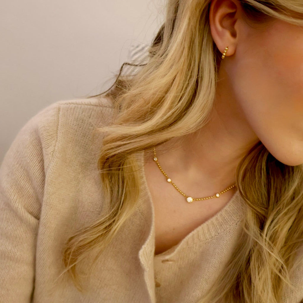 Bowery Beaded Station Necklace