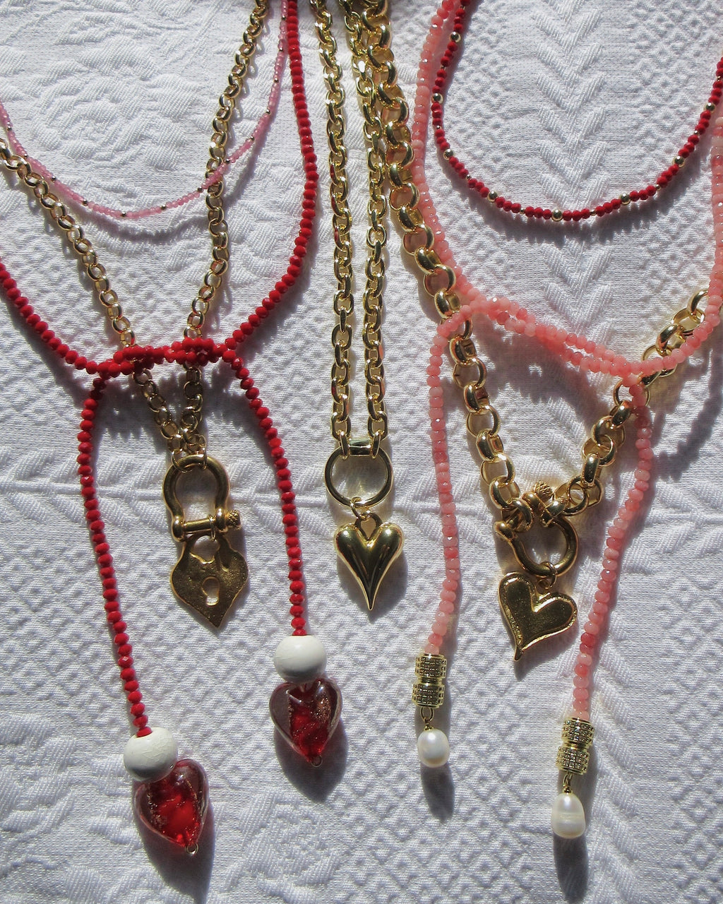 The Ruby Beaded Necklace