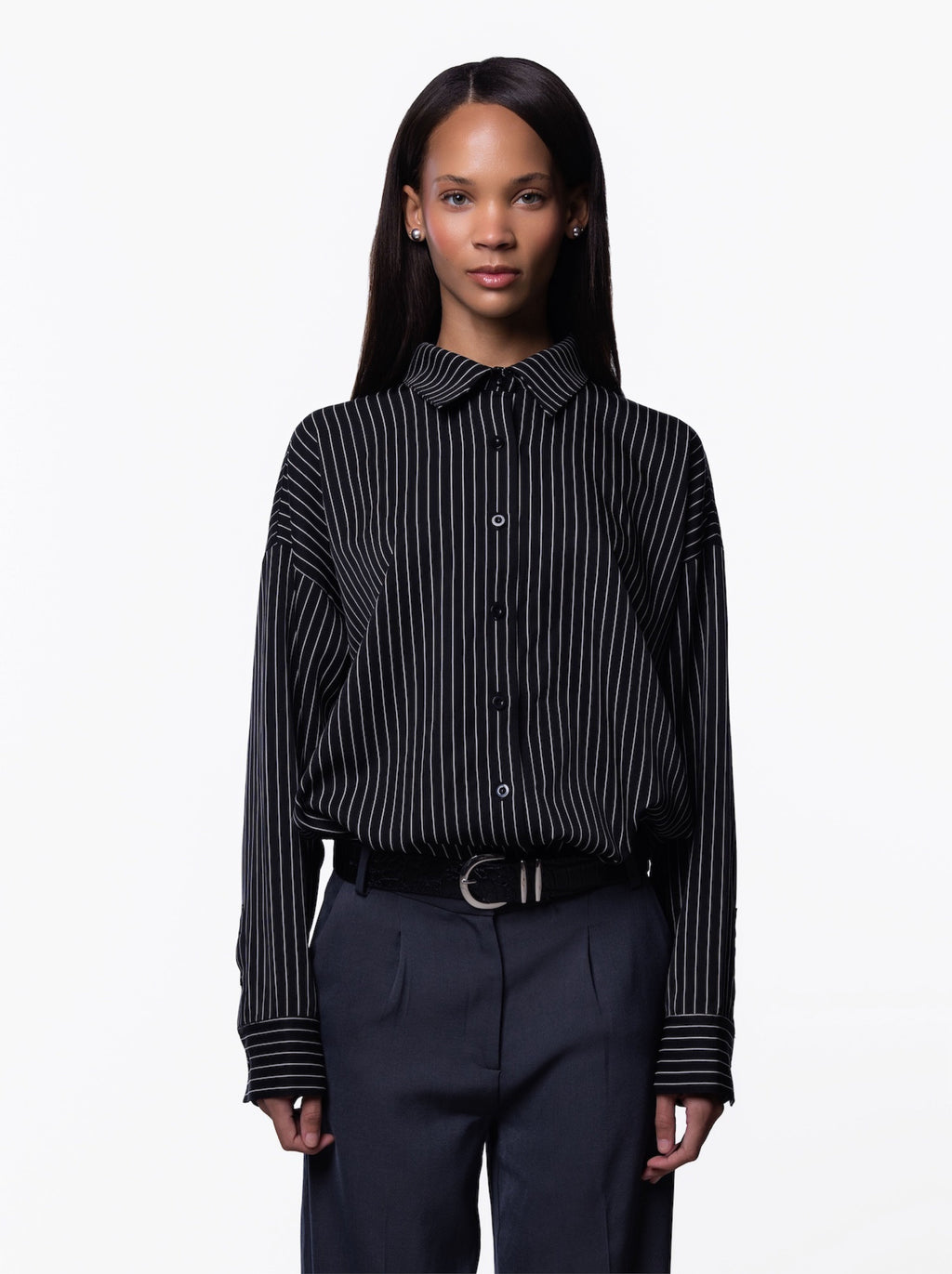 Onyx Striped Blouse