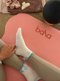 Light Blue Grip Socks