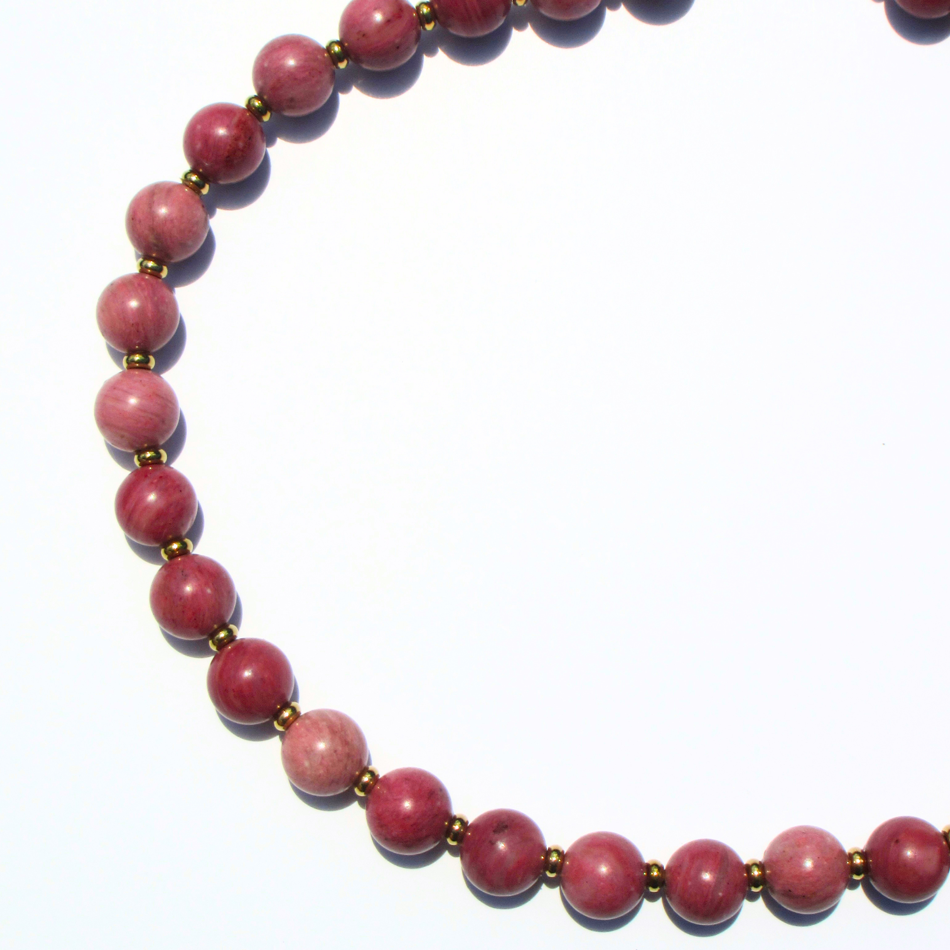 Rhodonite Beaded Necklace