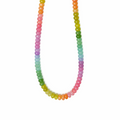 Rainbow Pastel Gemstone Necklace