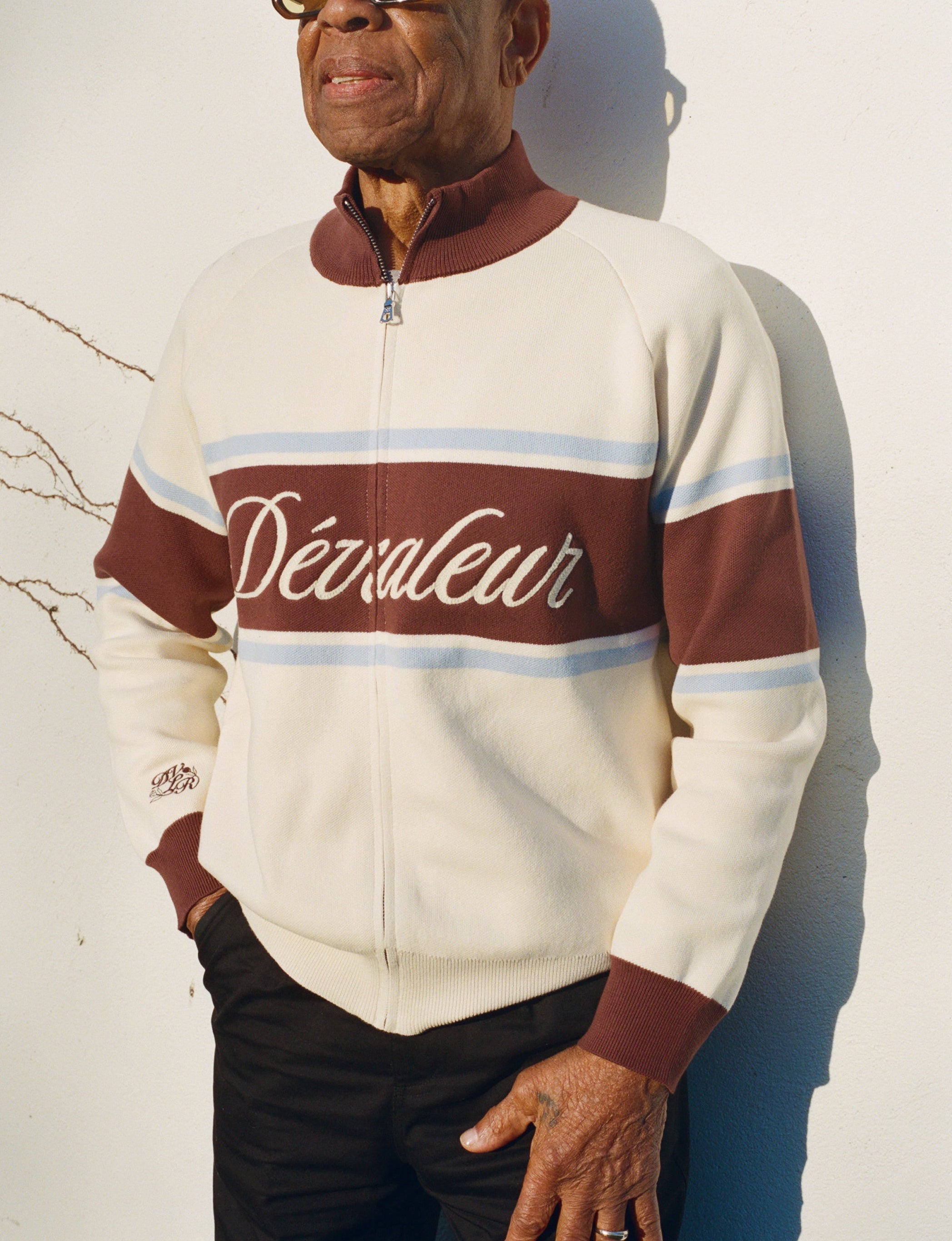 Striped Track Sweater