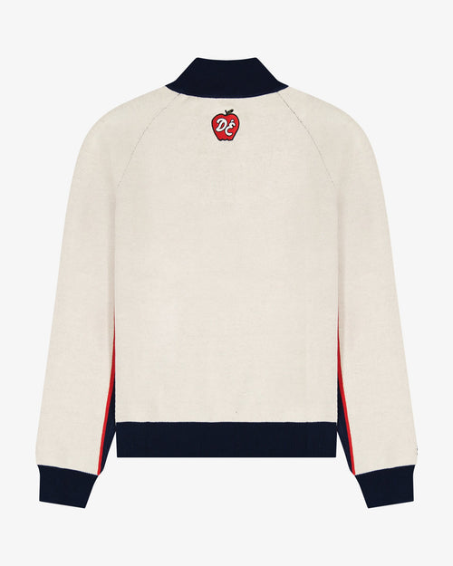 Apple Quarter-Zip Knit Sweater