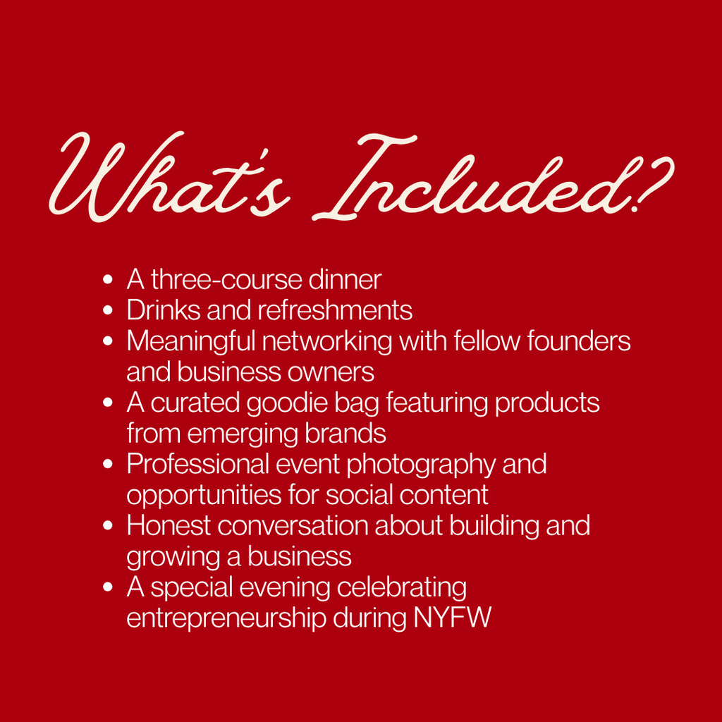THE ANGEL AFFAIR: Fashion Week Founder Event Ticket
