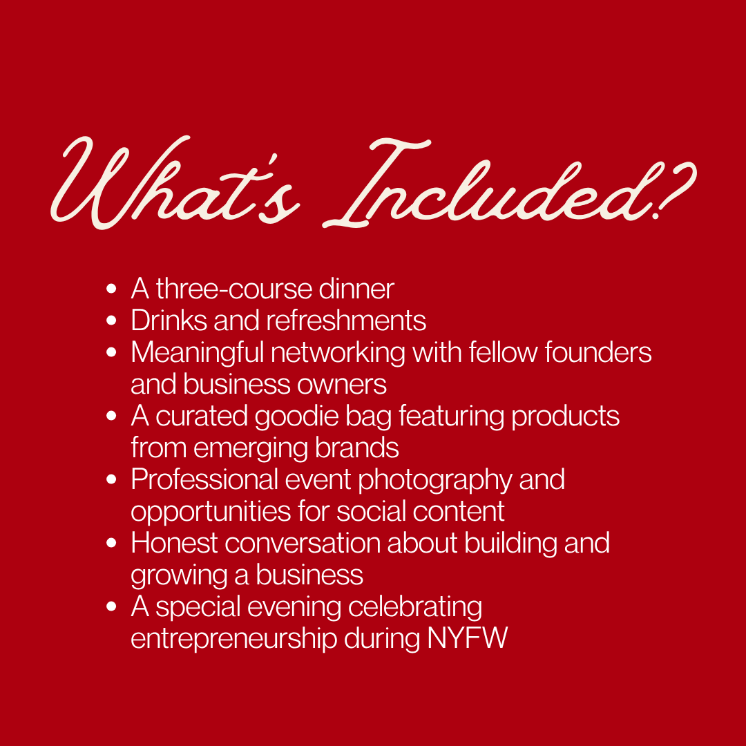 THE ANGEL AFFAIR: Fashion Week Founder Event Ticket