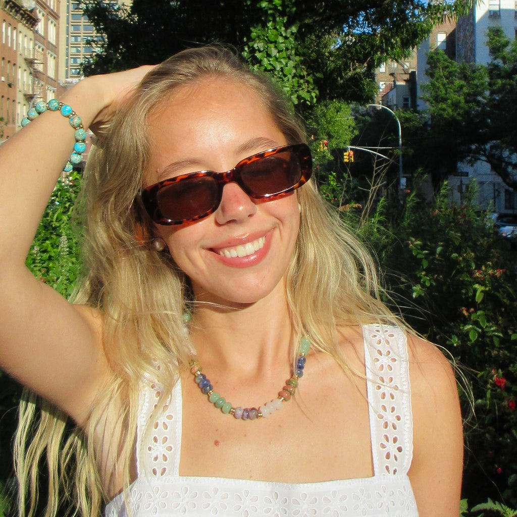 Hudson Gemstone Beaded Necklace