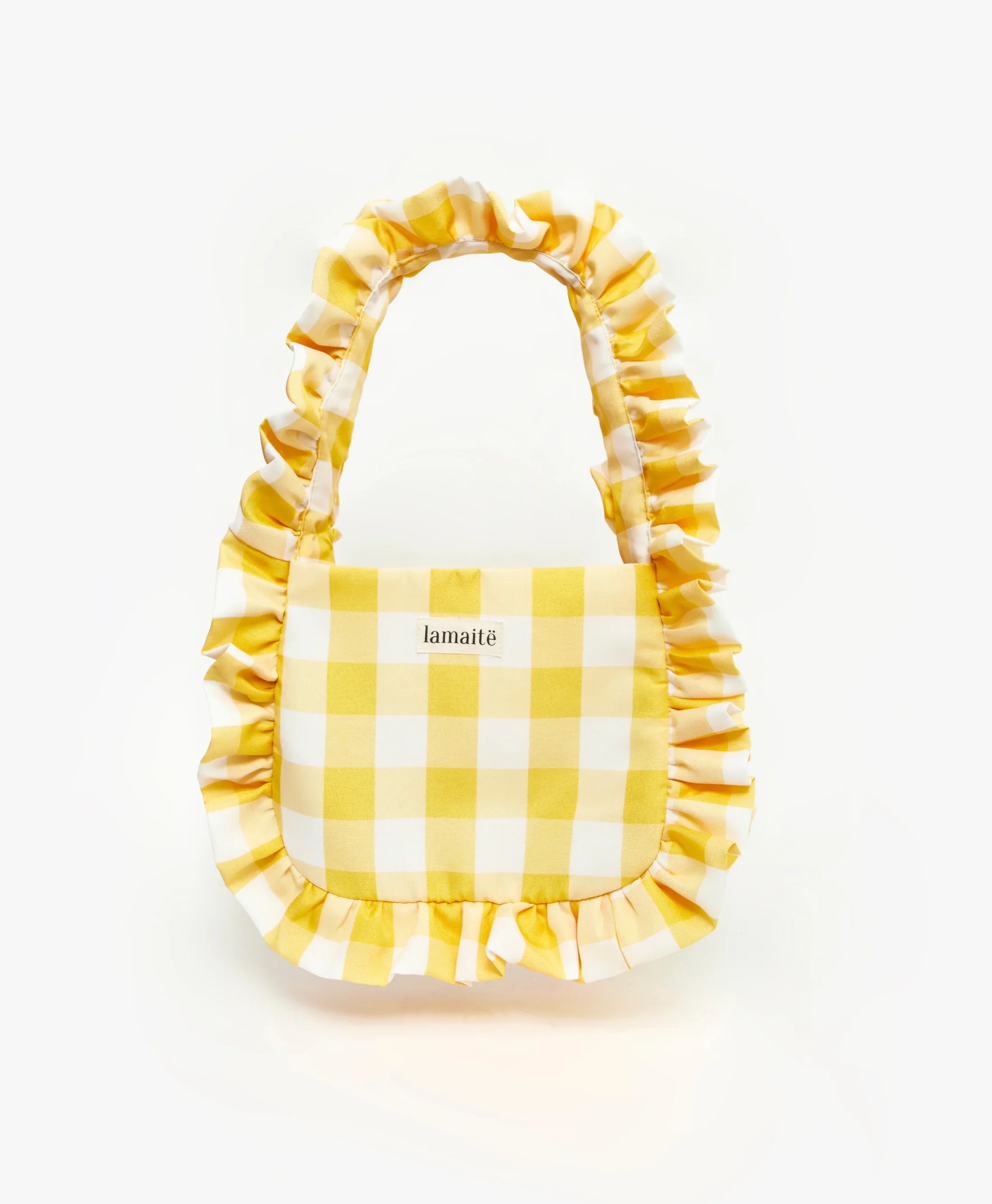 Baggy Bag in Gingham Yellow by Lamaitë