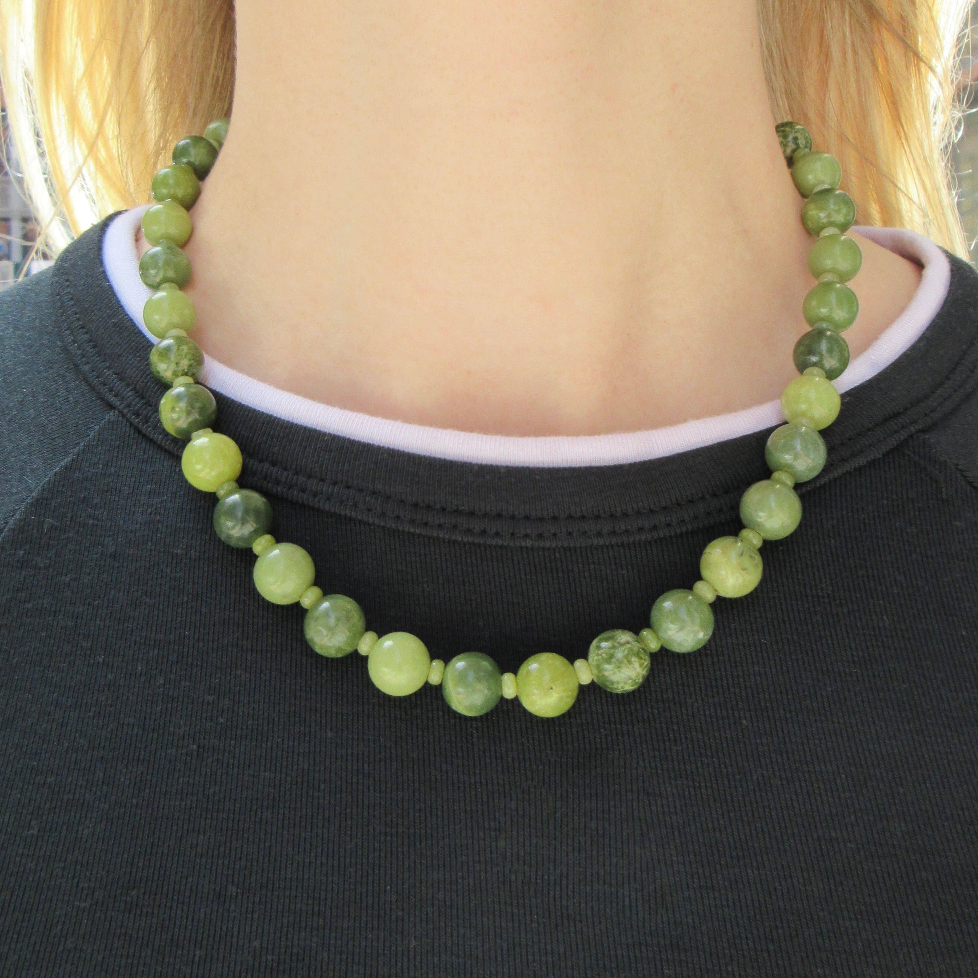 Jade Beaded Necklace