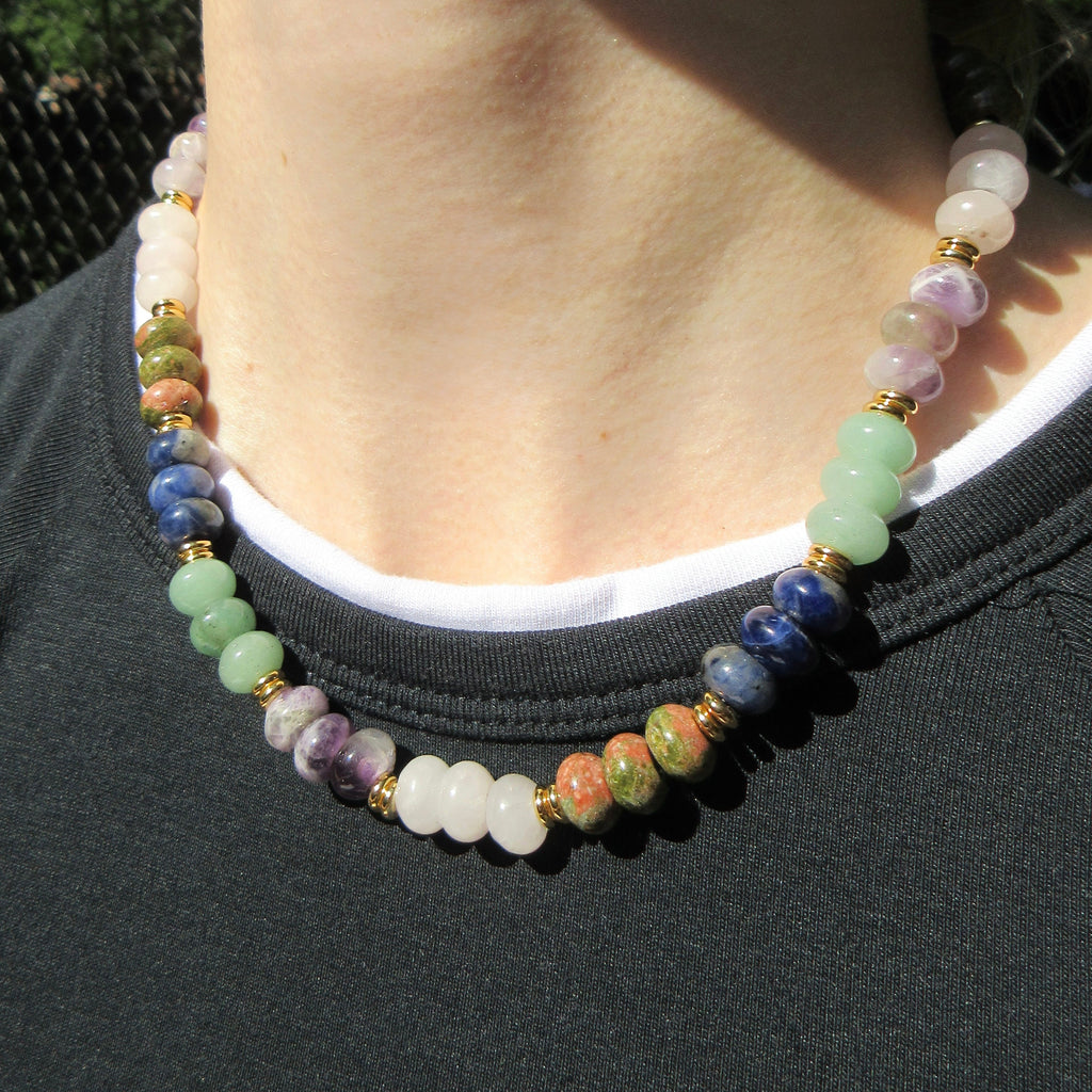 Hudson Gemstone Beaded Necklace