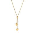 DOUBLE HEART LARIAT - Aurelia