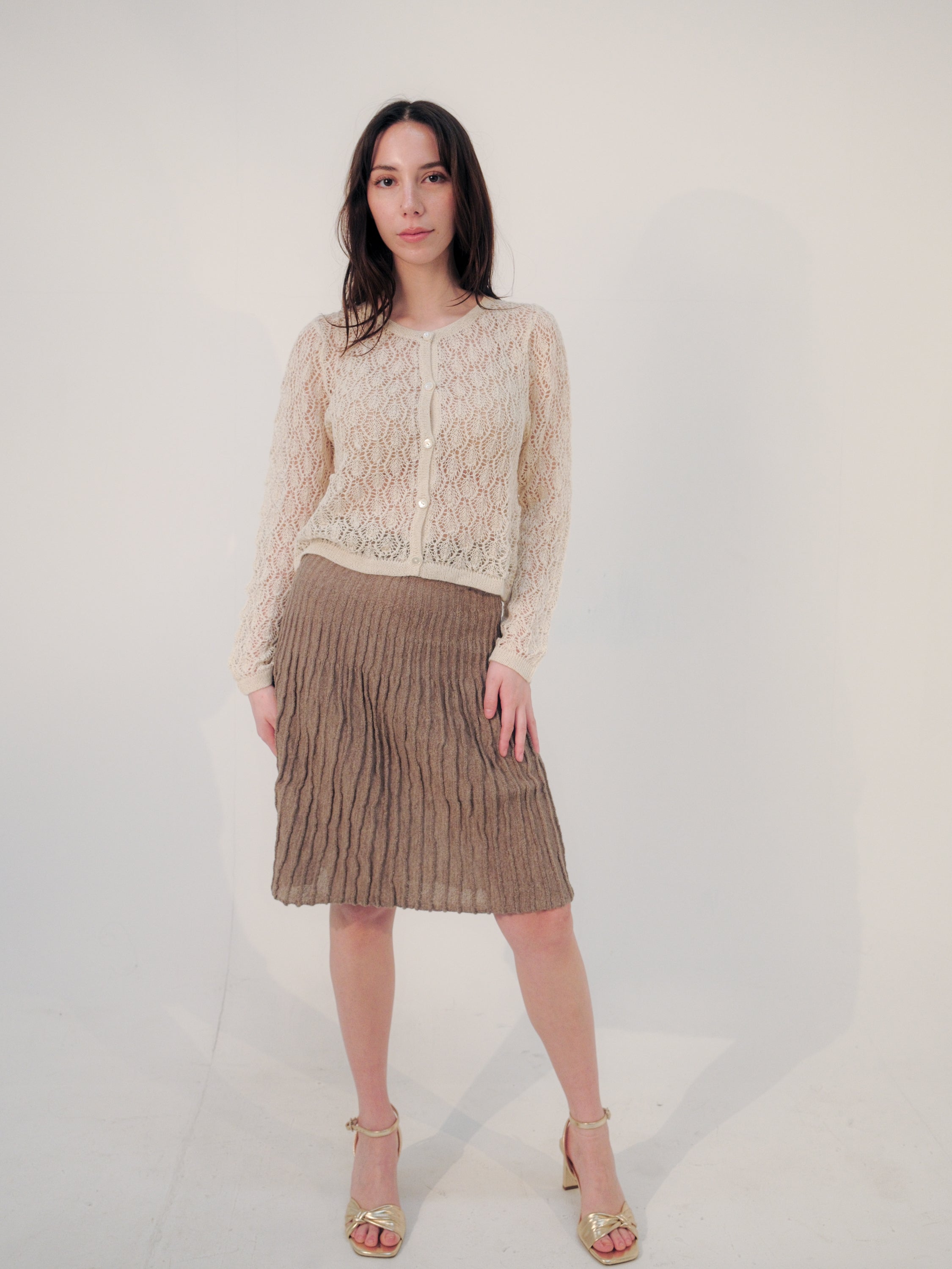 Wara Alpaca Crop Cardigan