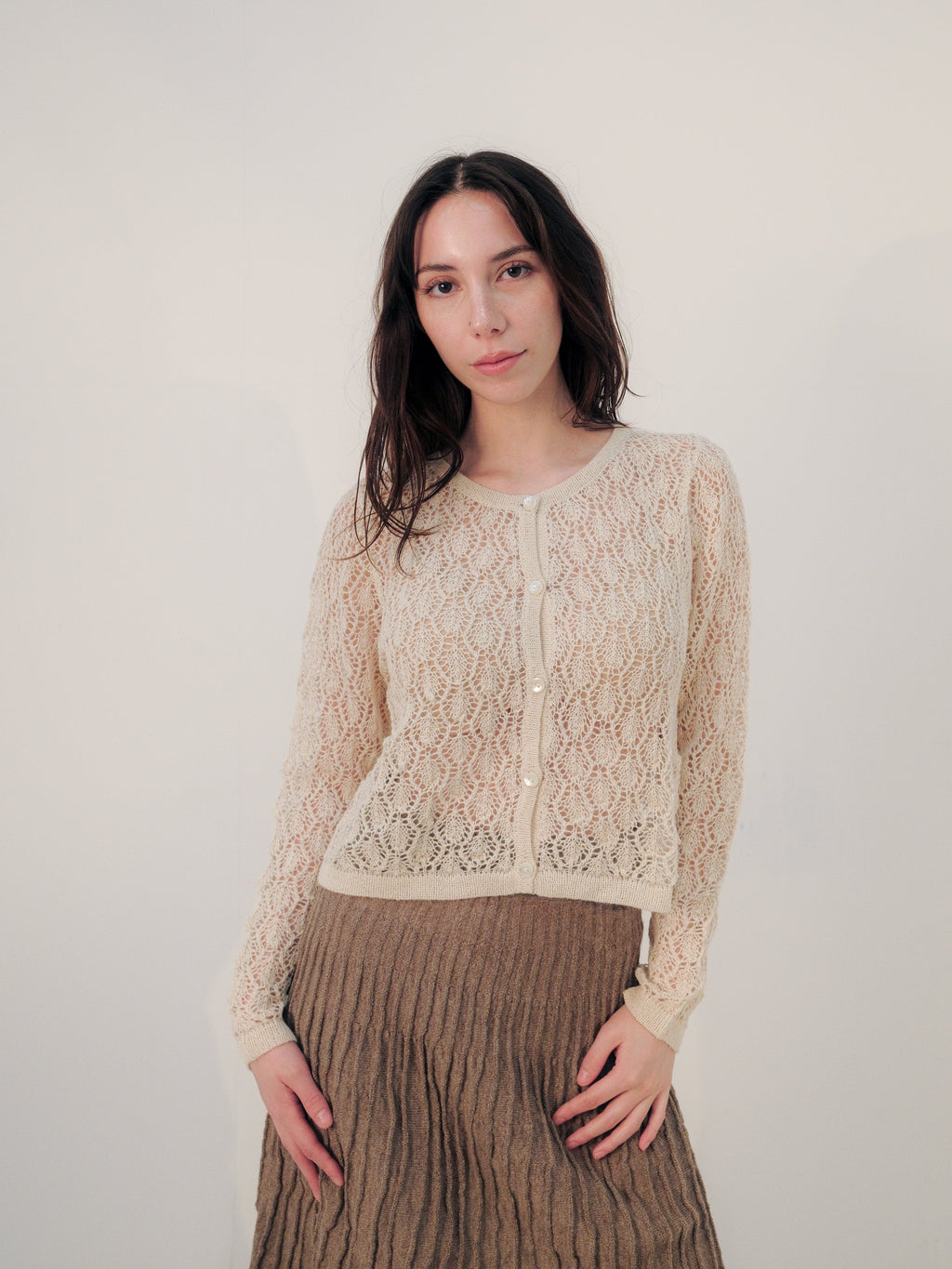 Wara Alpaca Crop Cardigan