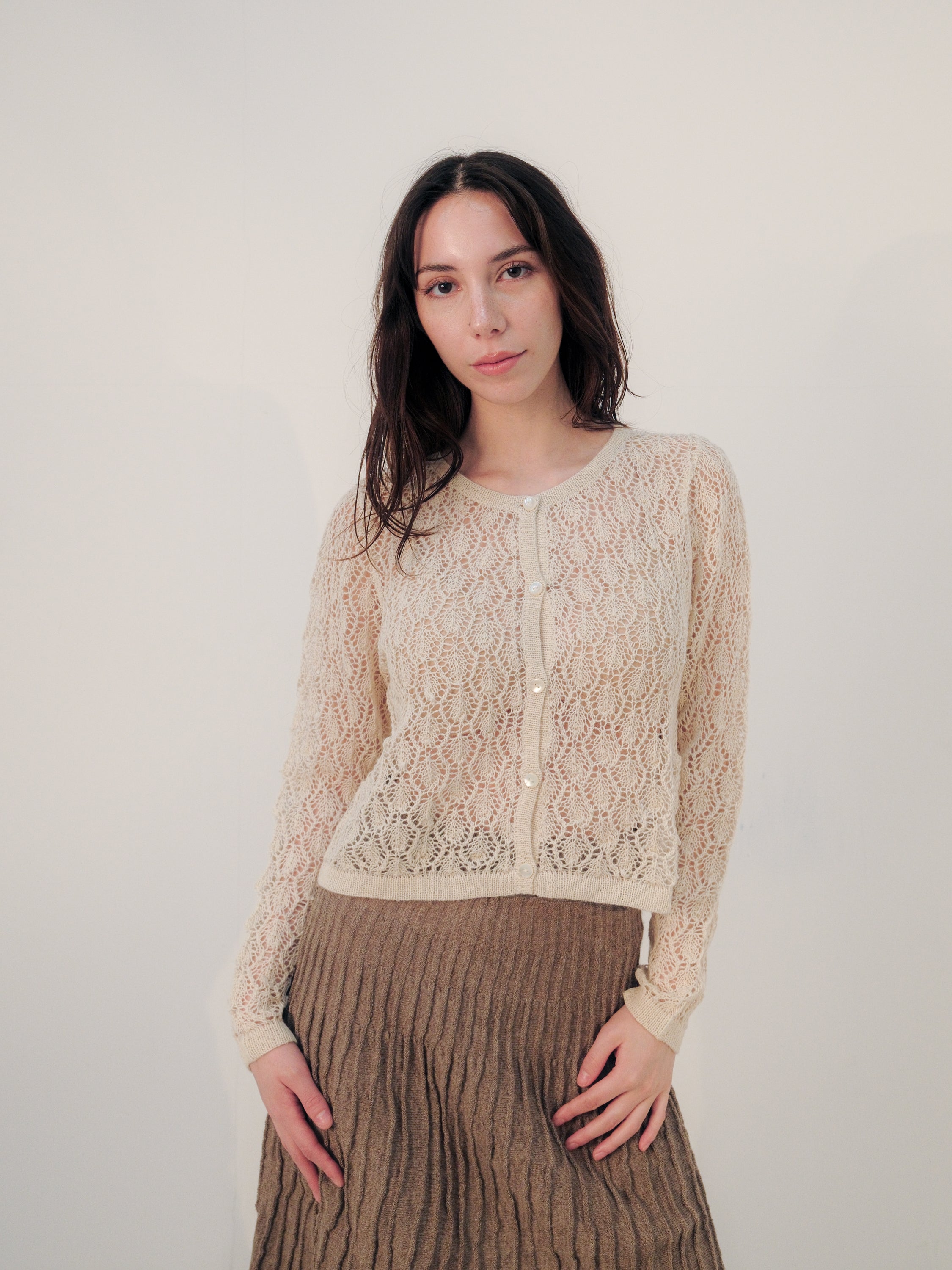 Wara Alpaca Crop Cardigan