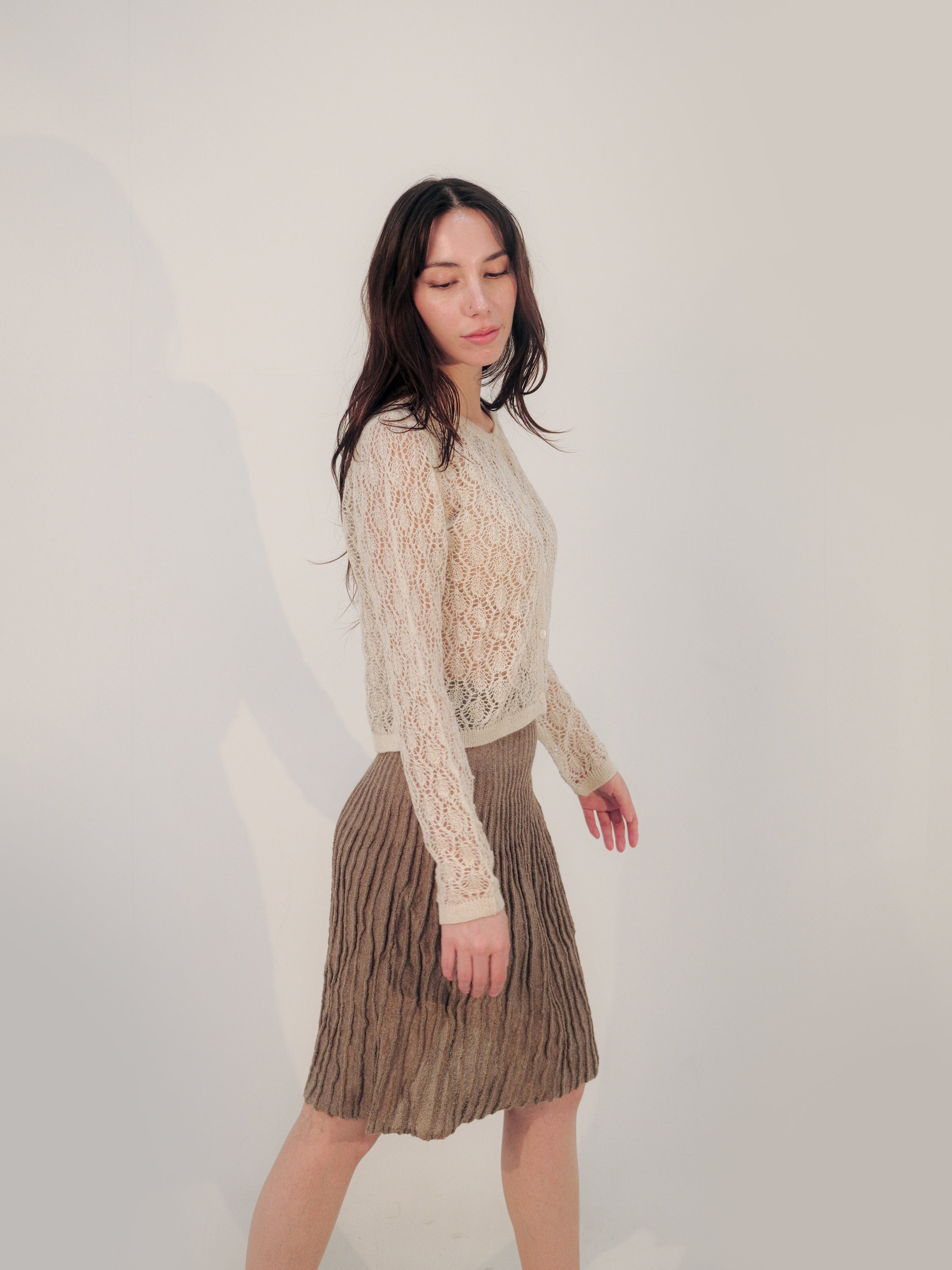 Wara Alpaca Crop Cardigan