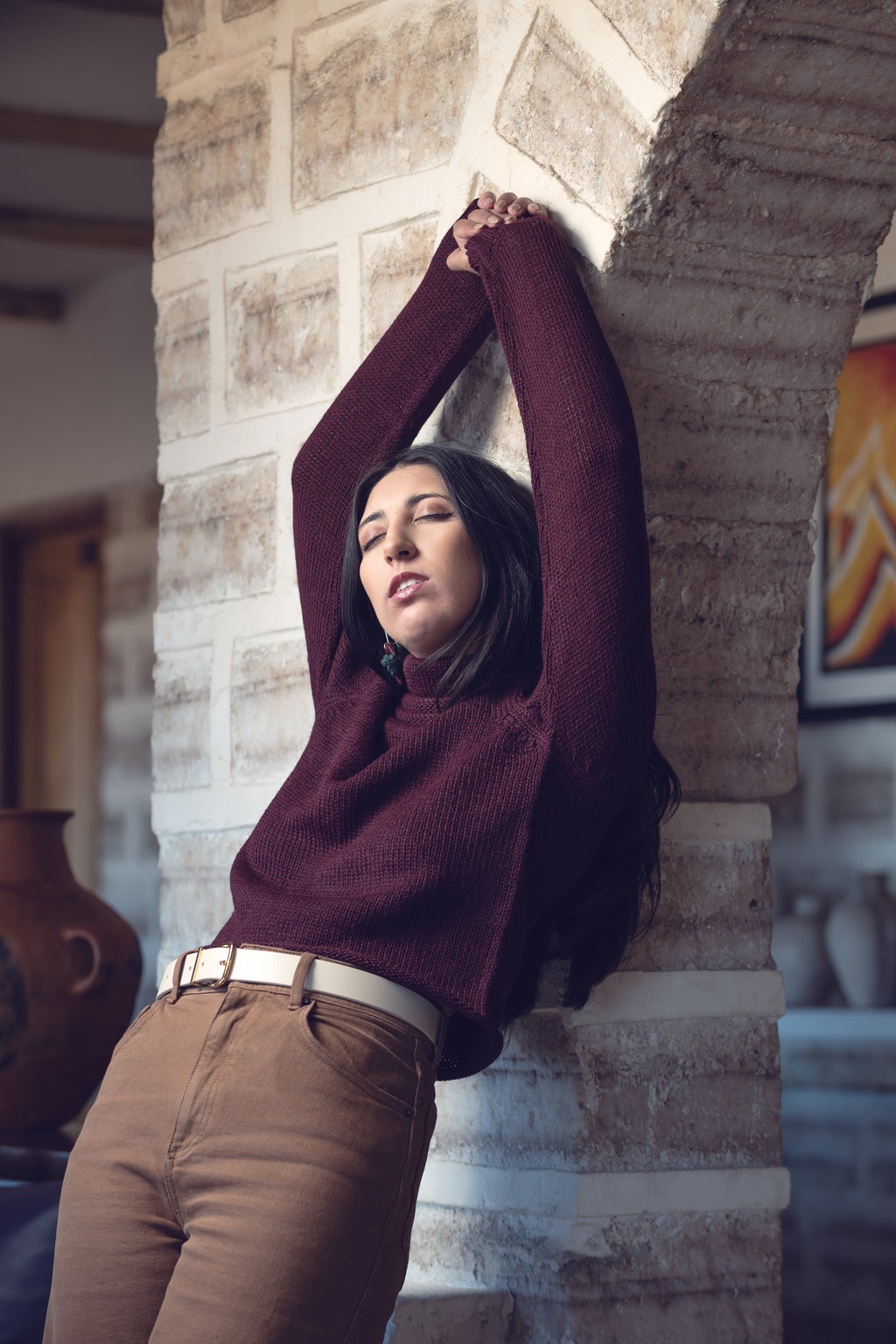 Rayni Crop Alpaca Sweater