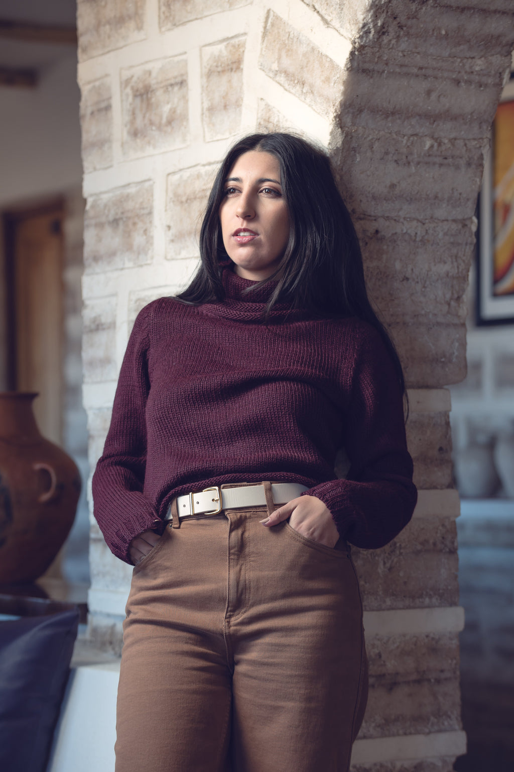 Rayni Crop Alpaca Sweater