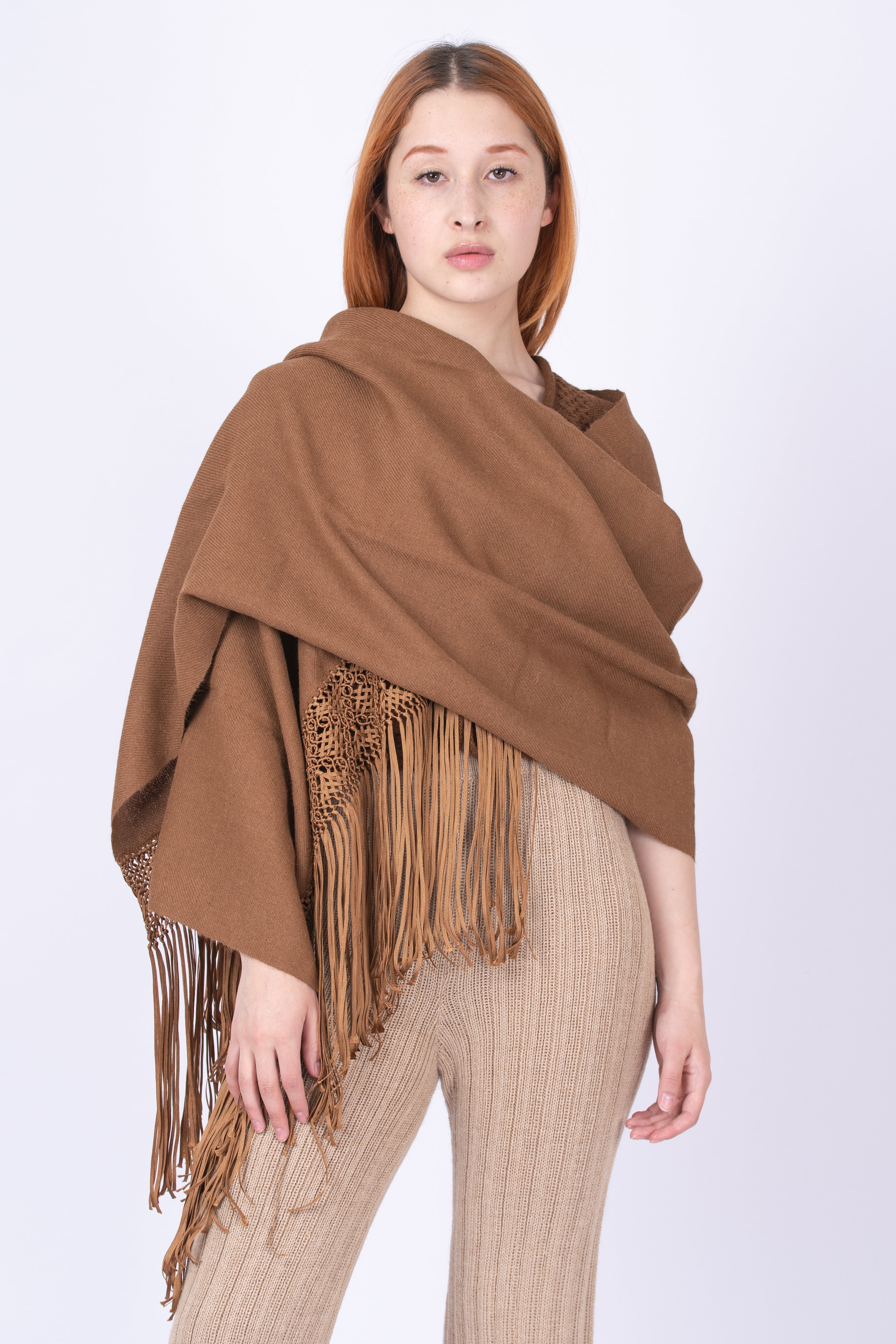 Wila Alpaca Macrame Shawl