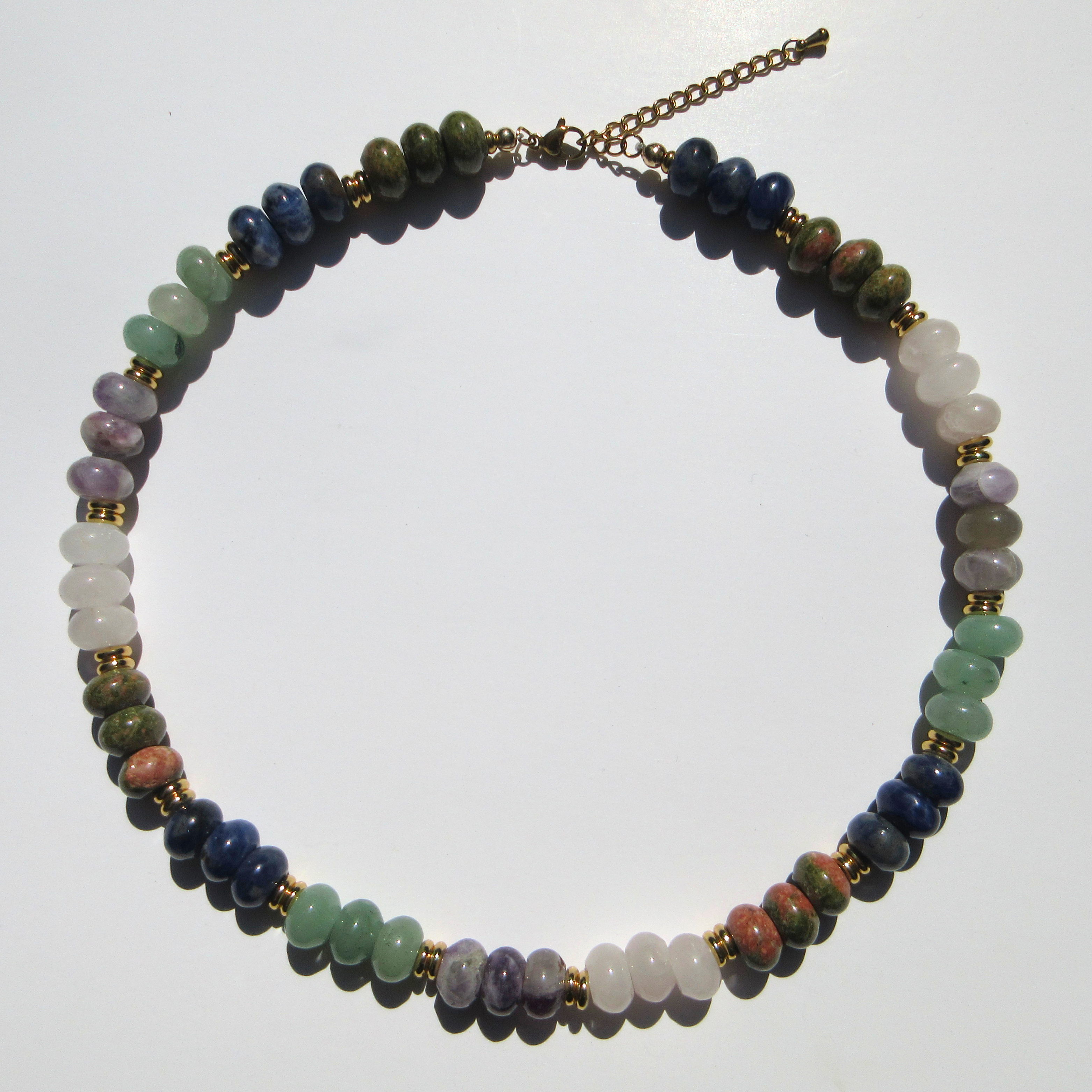 Hudson Gemstone Beaded Necklace