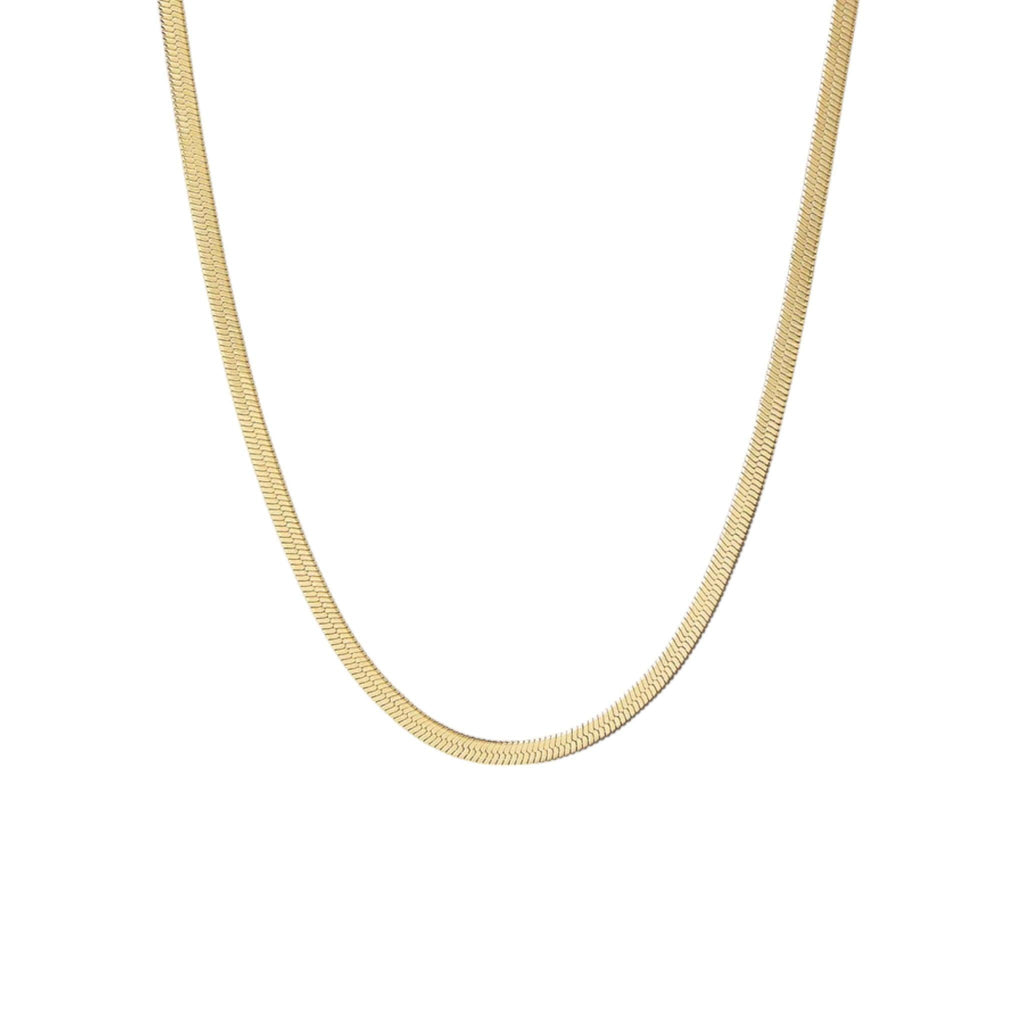 HERRINGBONE NECKLACE GOLD - Aurelia