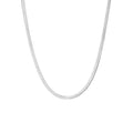 HERRINGBONE NECKLACE SILVER - Aurelia