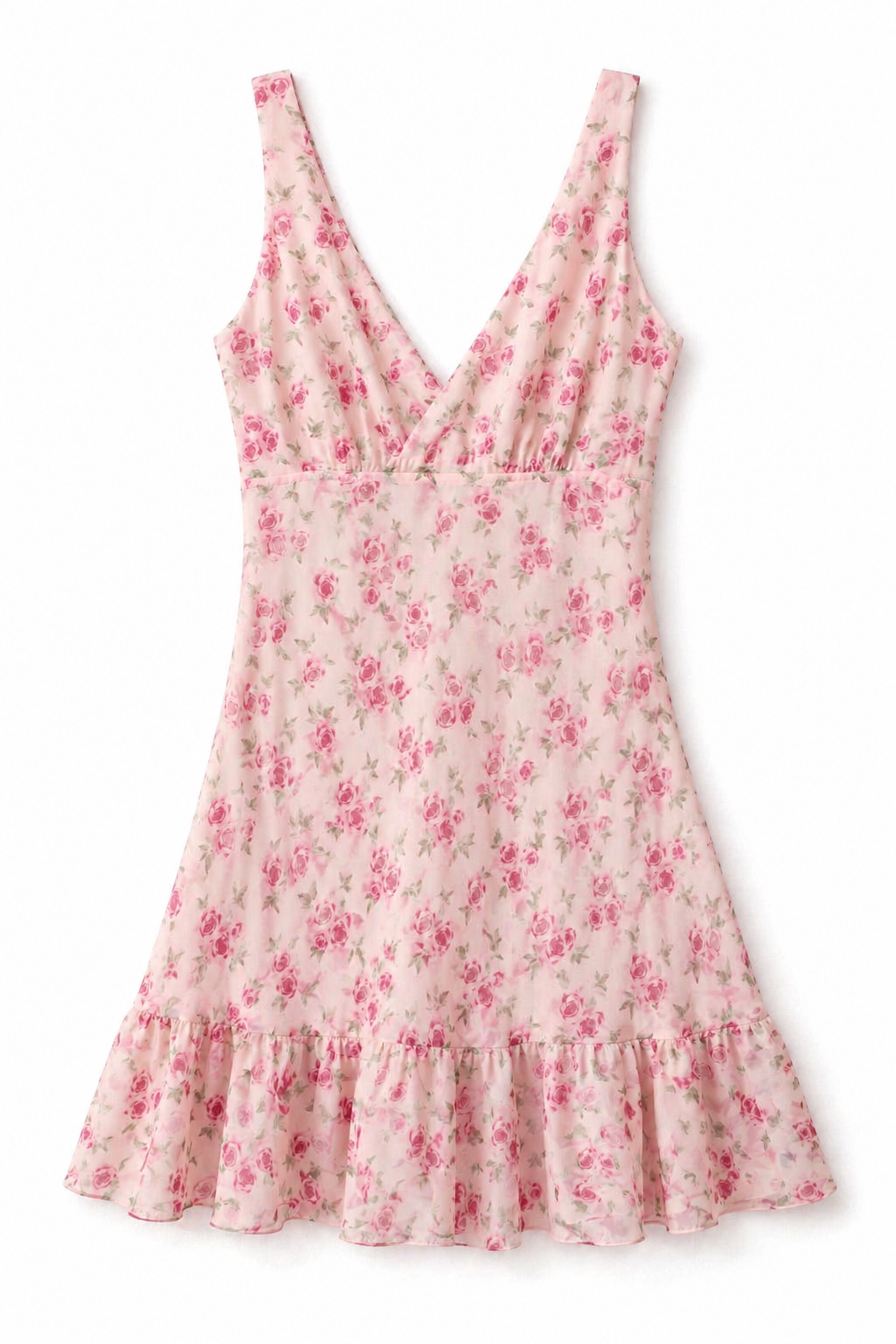 Chiffon Floral Midi Dress