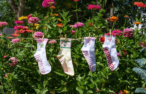 custom pilates grip socks