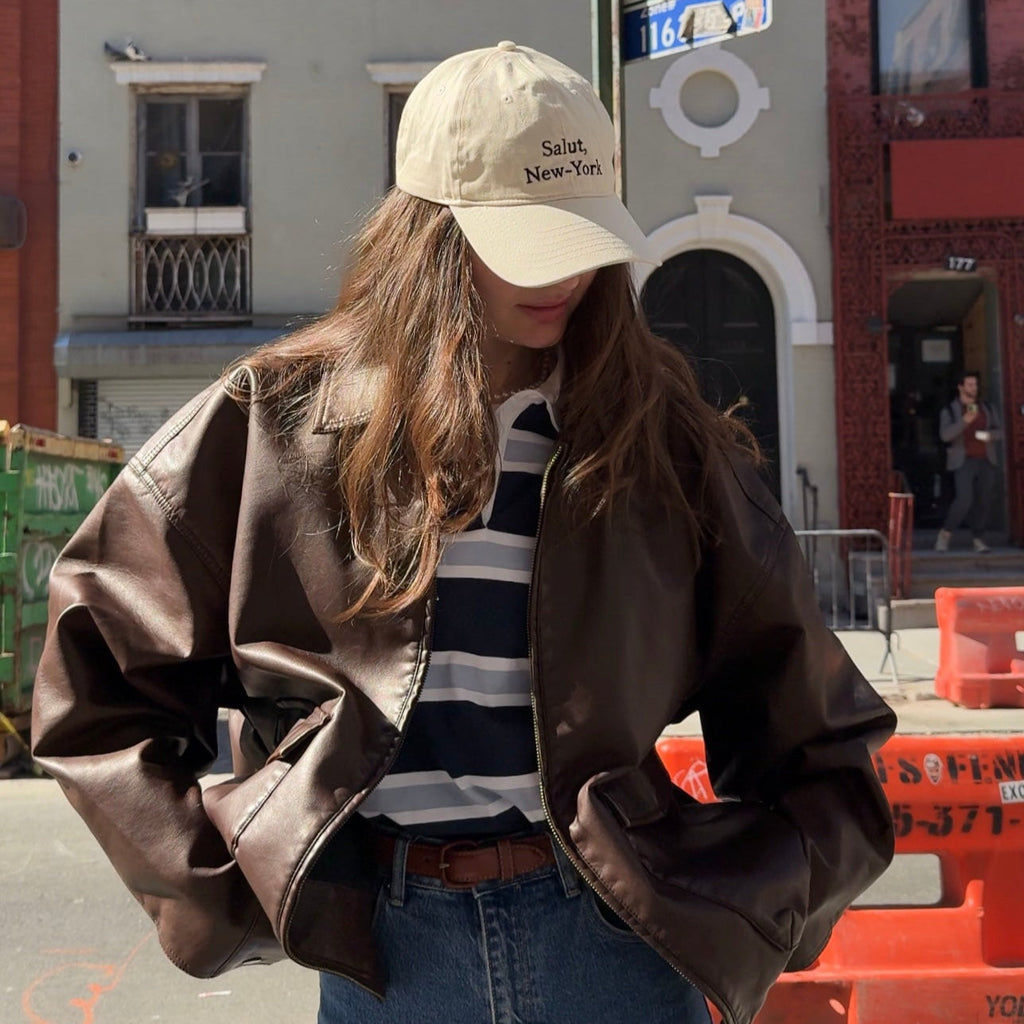 Cap New York beige wom(men)