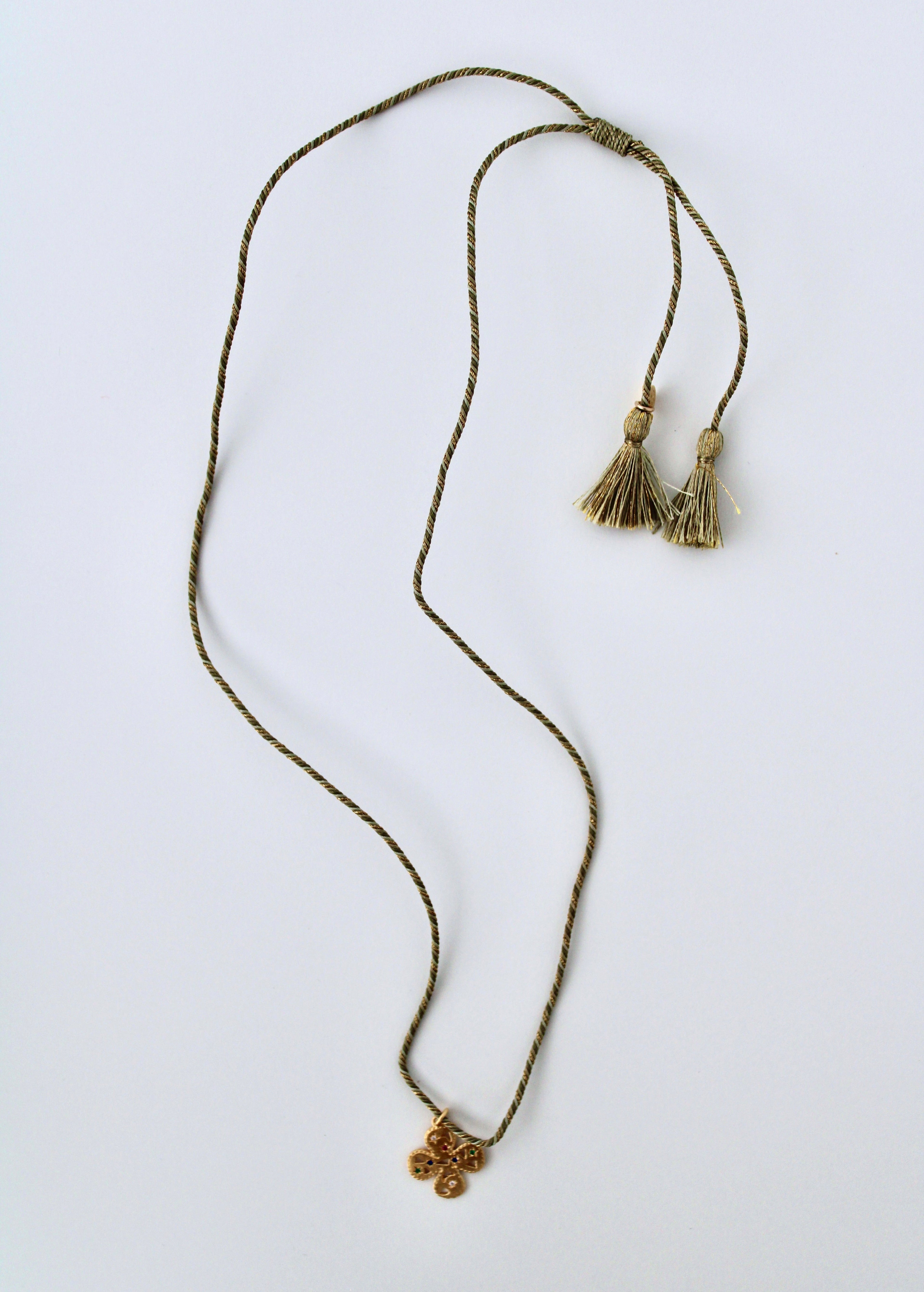 Ganesh Clover Necklace