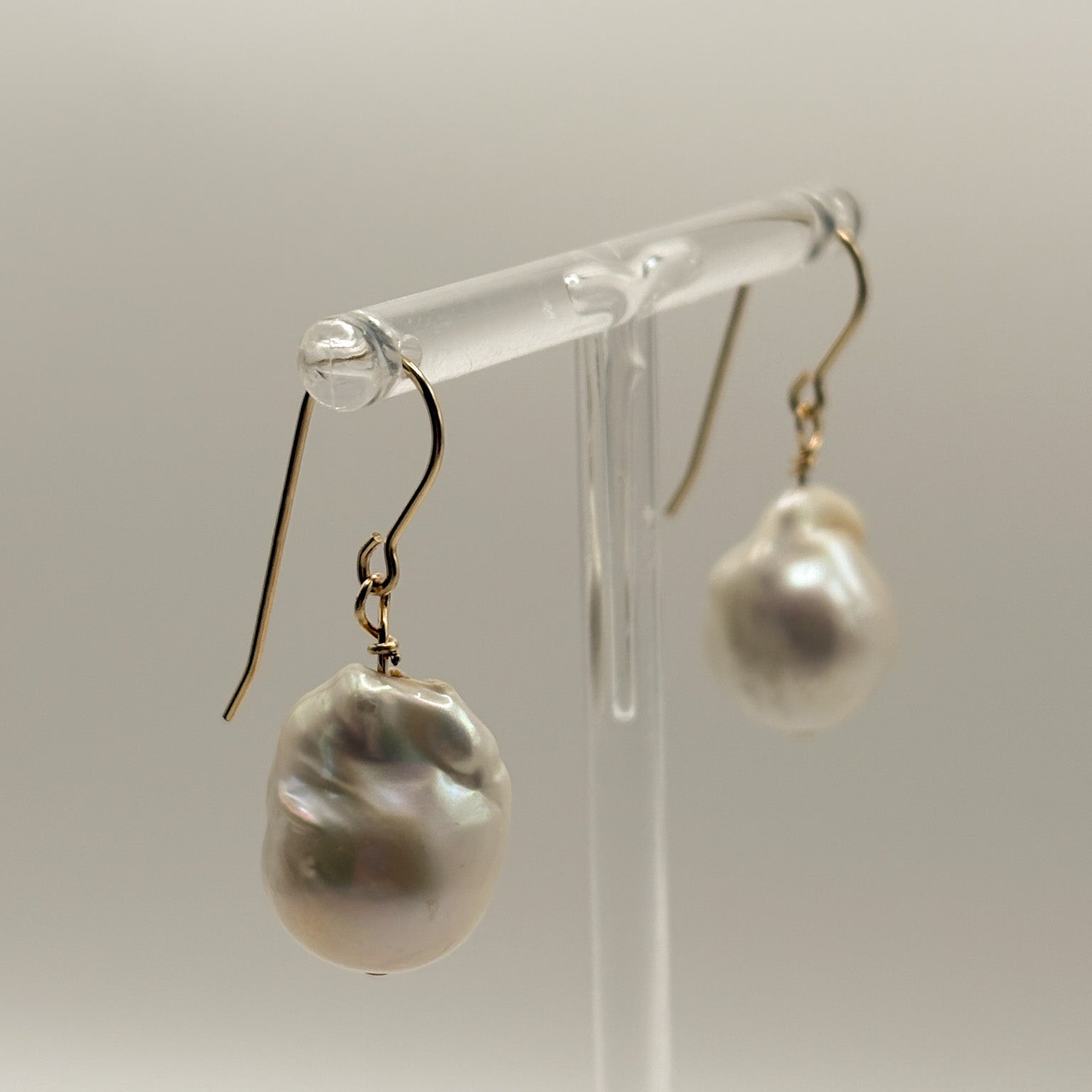 Gold Filled Hook with Baroque Pearl