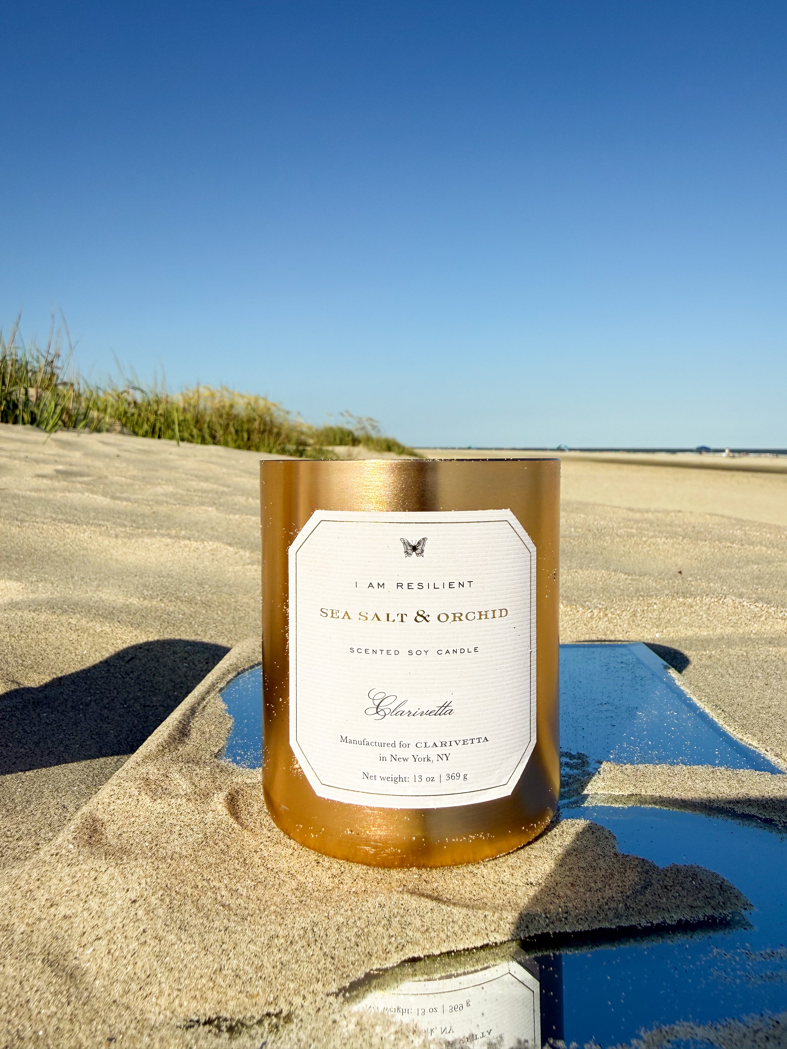 "I am resilient" candle
