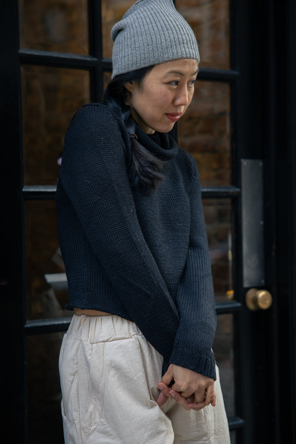 Rayni Crop Alpaca Sweater