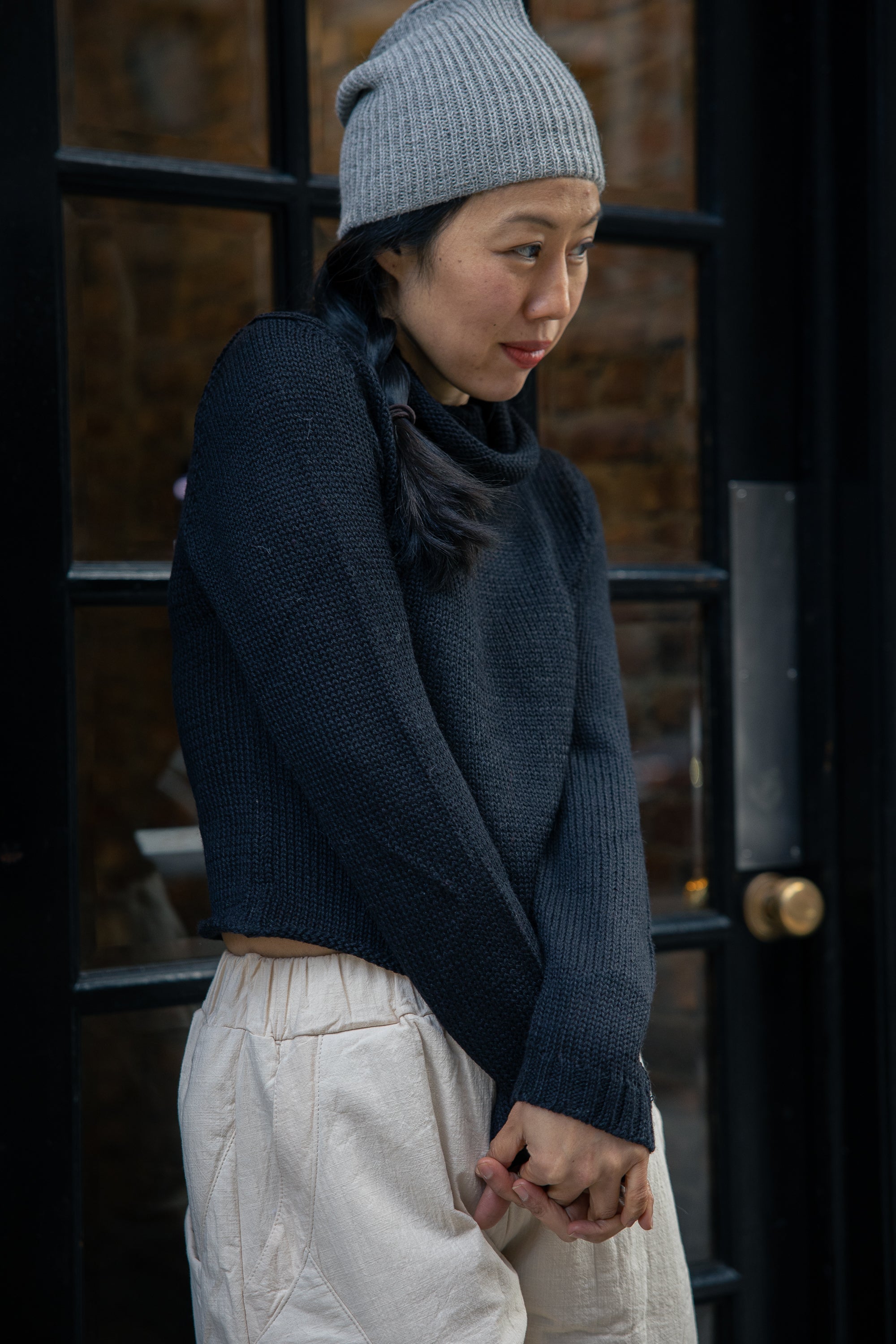 Rayni Crop Alpaca Sweater