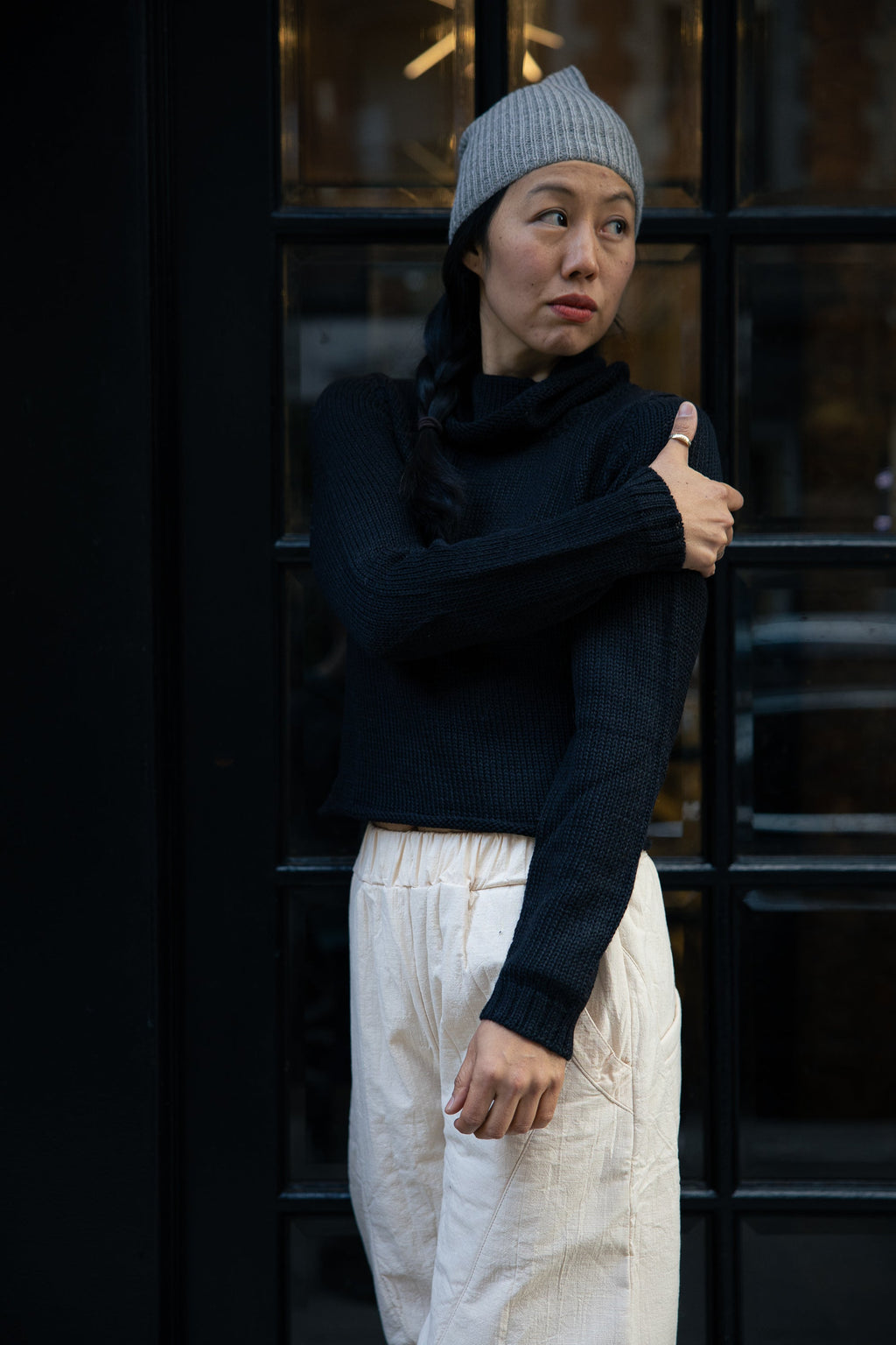 Rayni Crop Alpaca Sweater