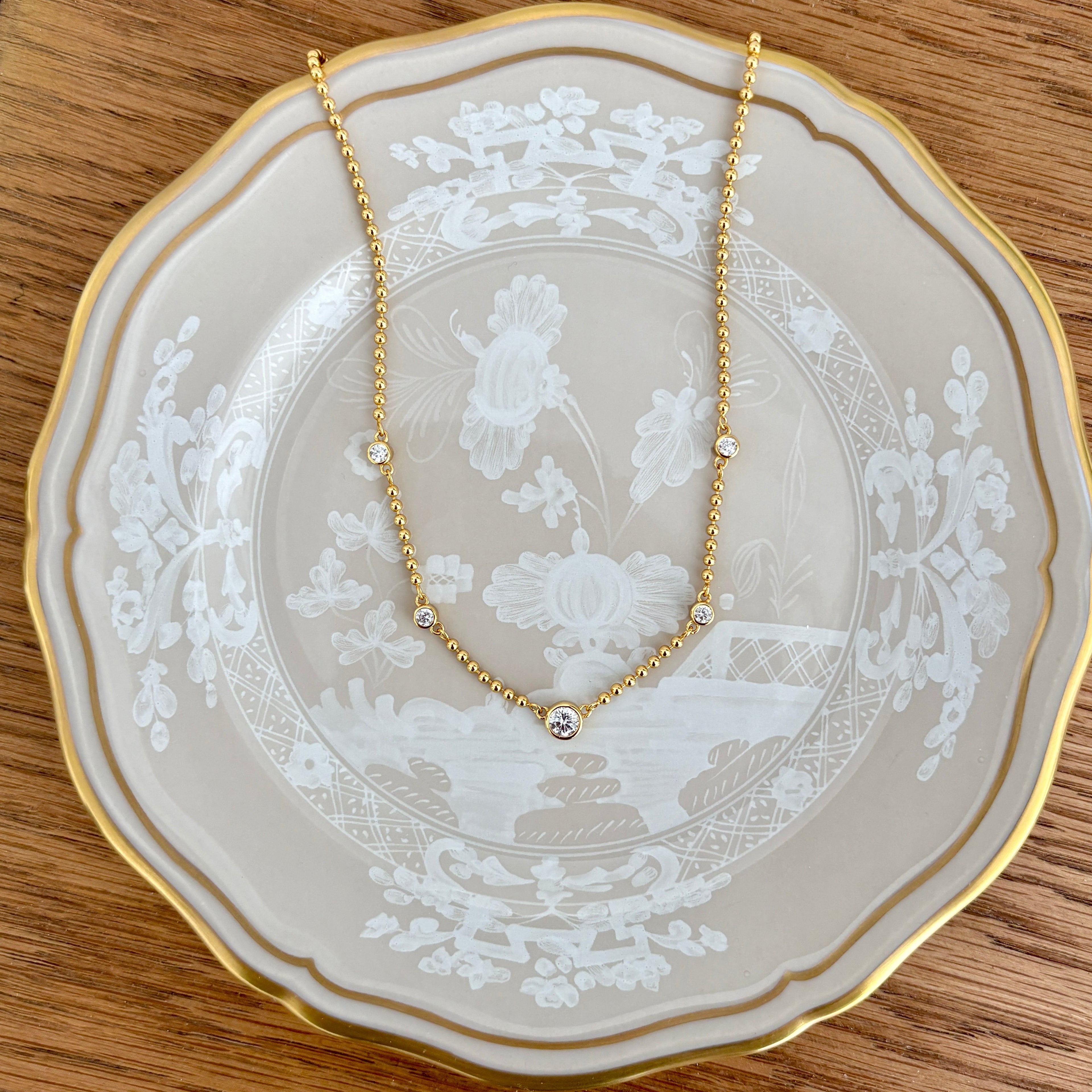 Bowery Beaded Station Necklace
