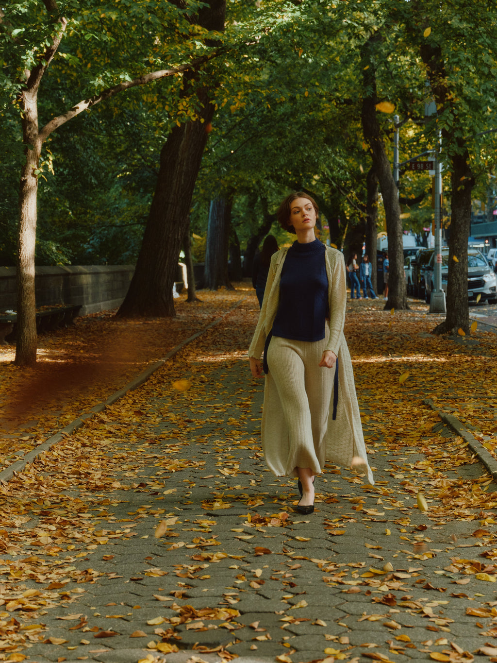 Laru Alpaca Cardigan — lightweight alpaca cardigan with elegant drape, handmade in Bolivia.