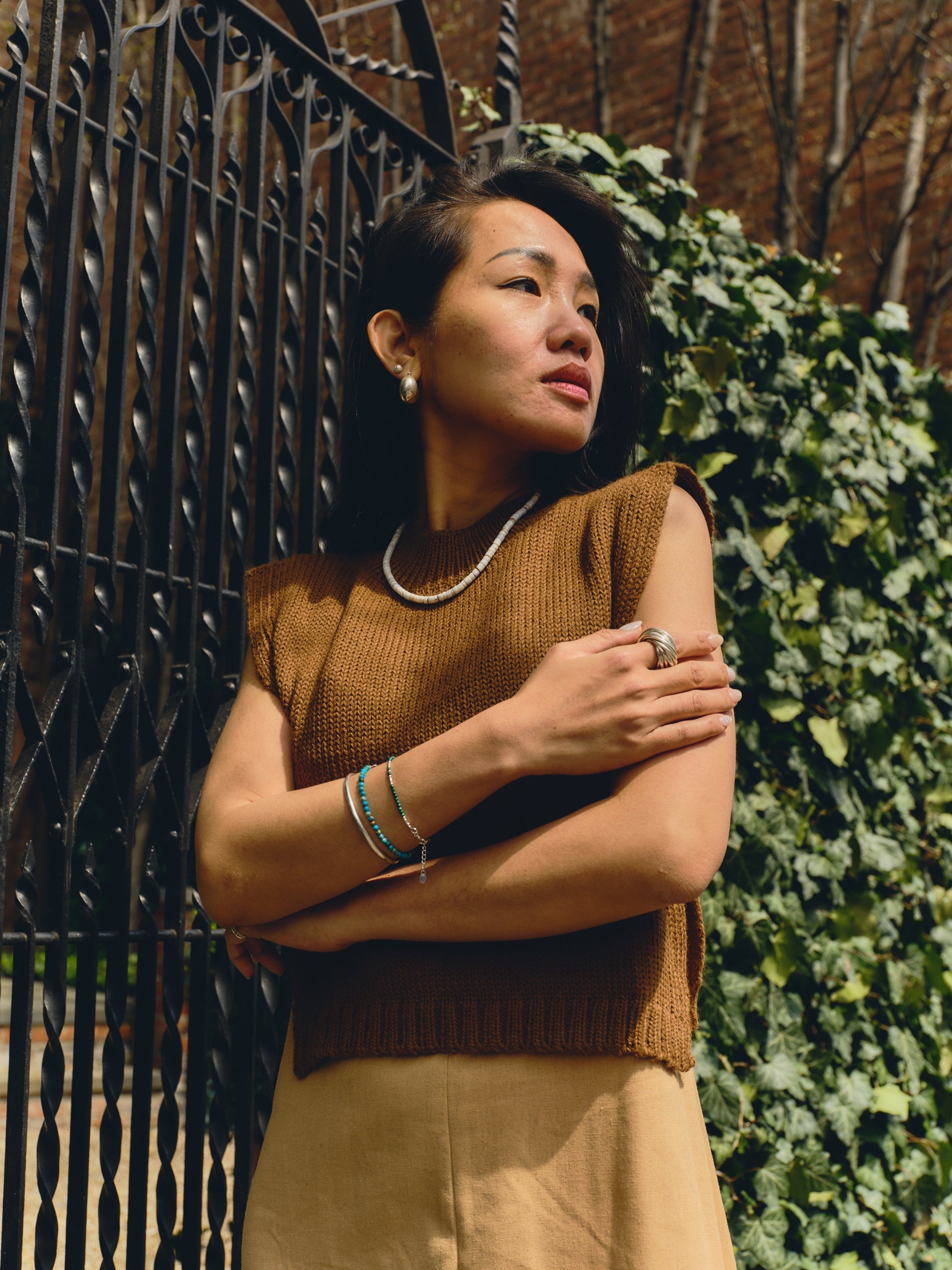 Munasiri Alpaca Vest — relaxed alpaca knit vest, versatile layering piece handmade in Bolivia.
