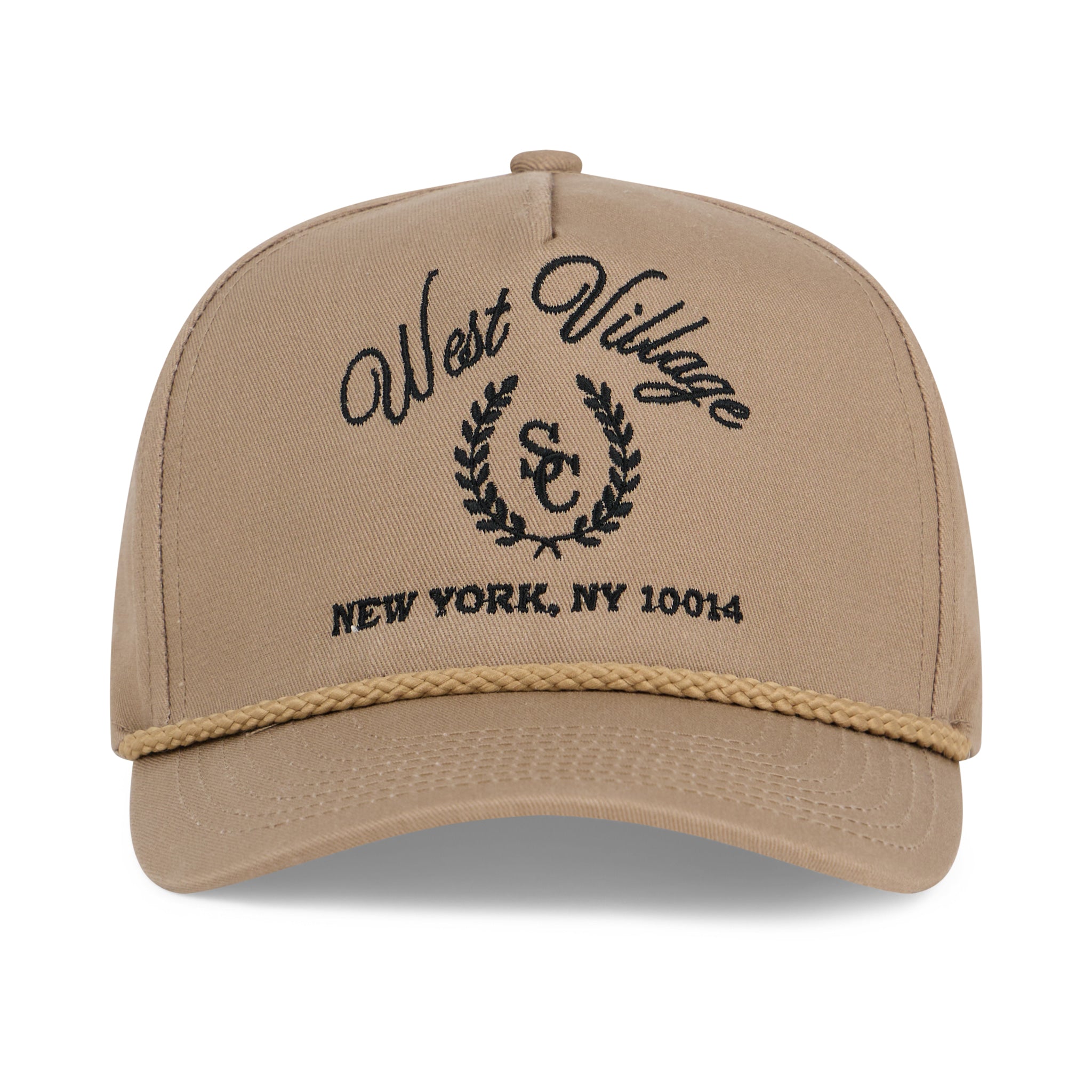 Tan West Village Crest Hat