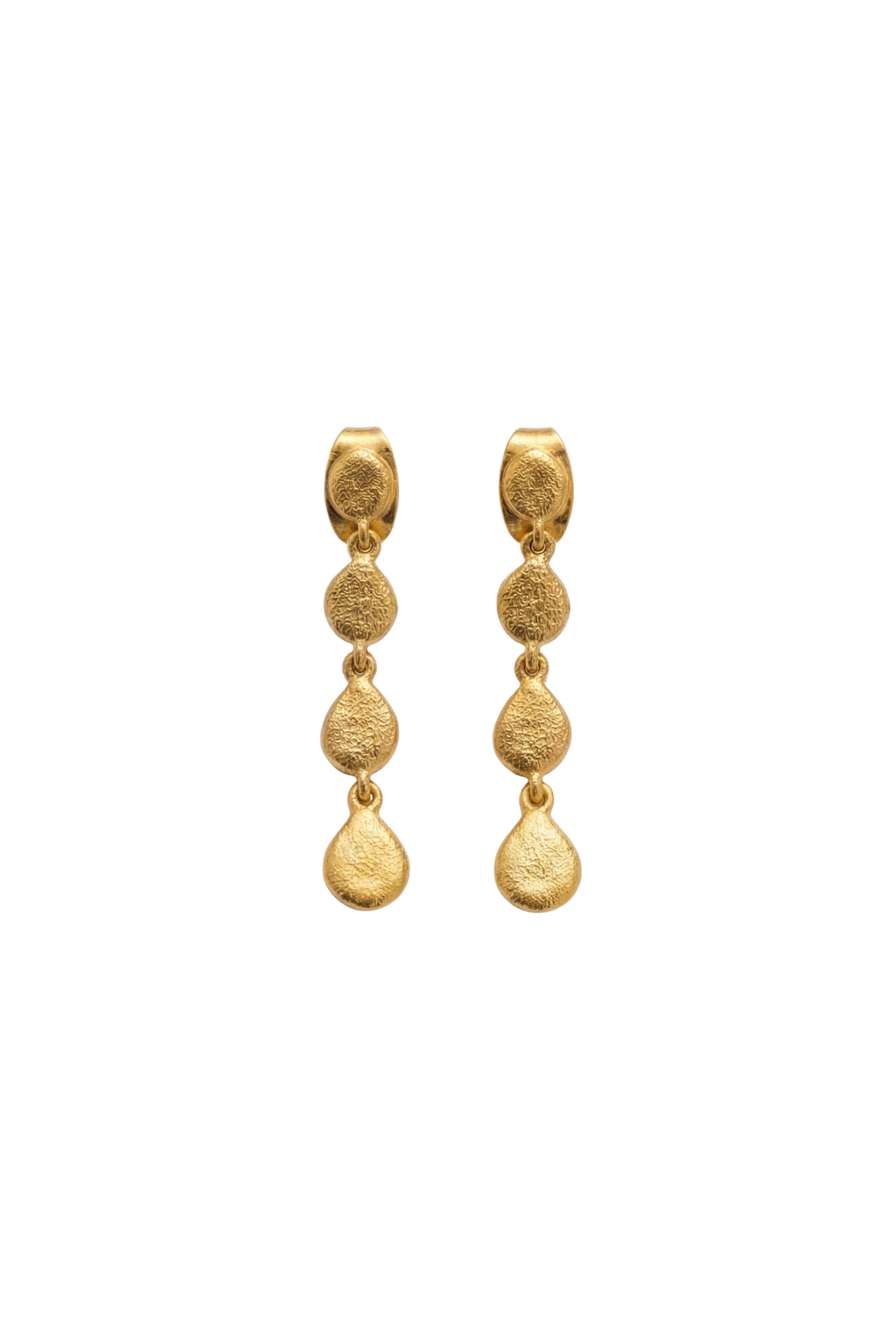 Gold Tear Drop Earrings