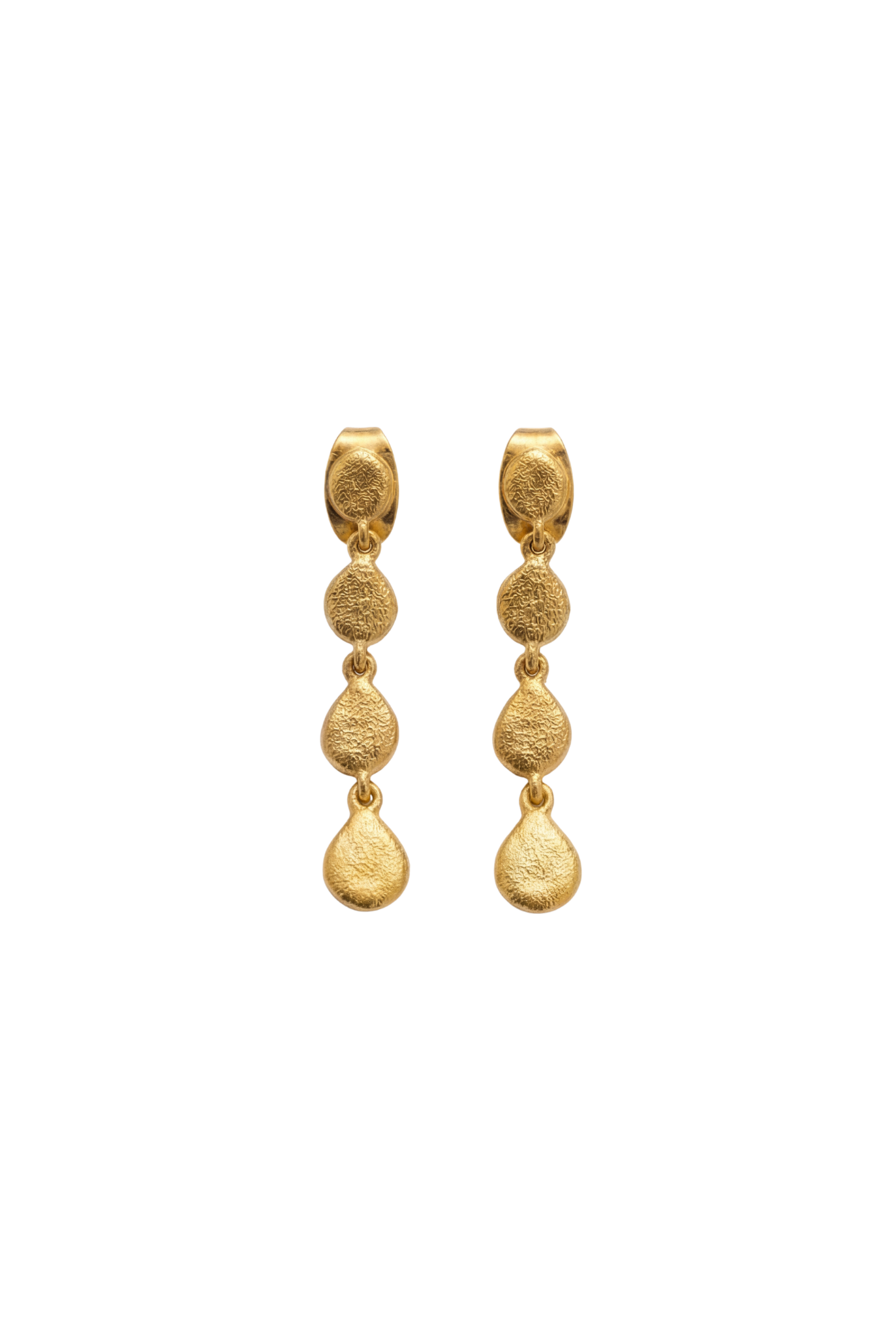 Gold Tear Drop Earrings