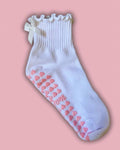 White bow pink grips