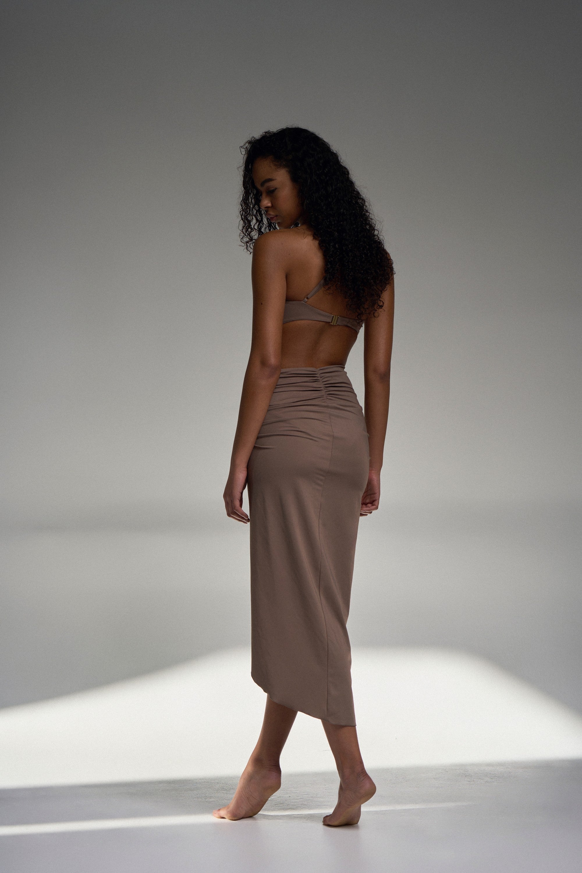The Gaia Sarong Skirt - Mocha