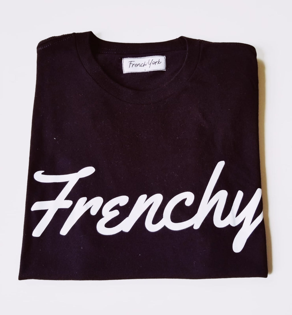 Men unisex T-shirt Frenchy Black