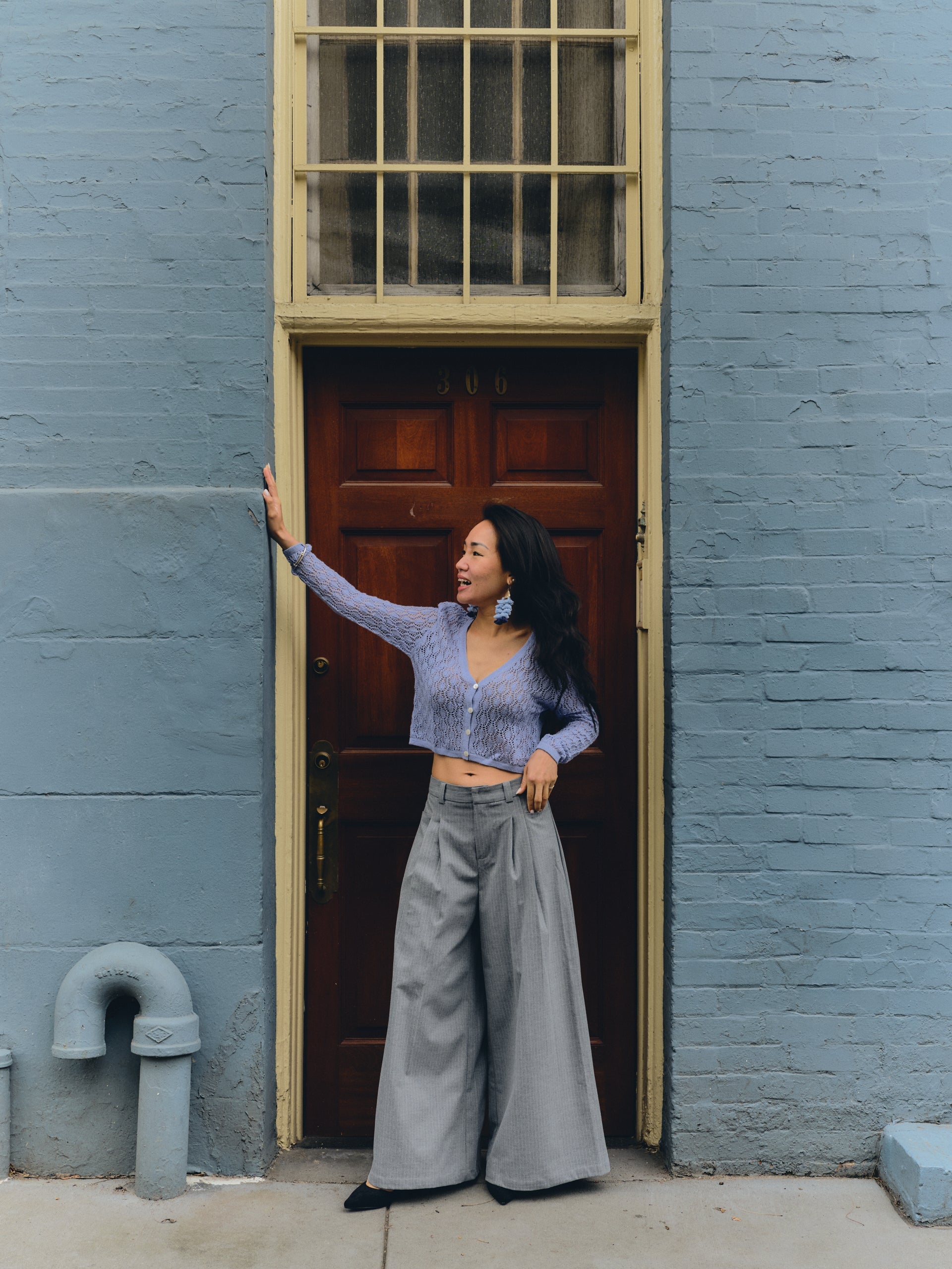 Wara V Alpaca Crop Cardigan