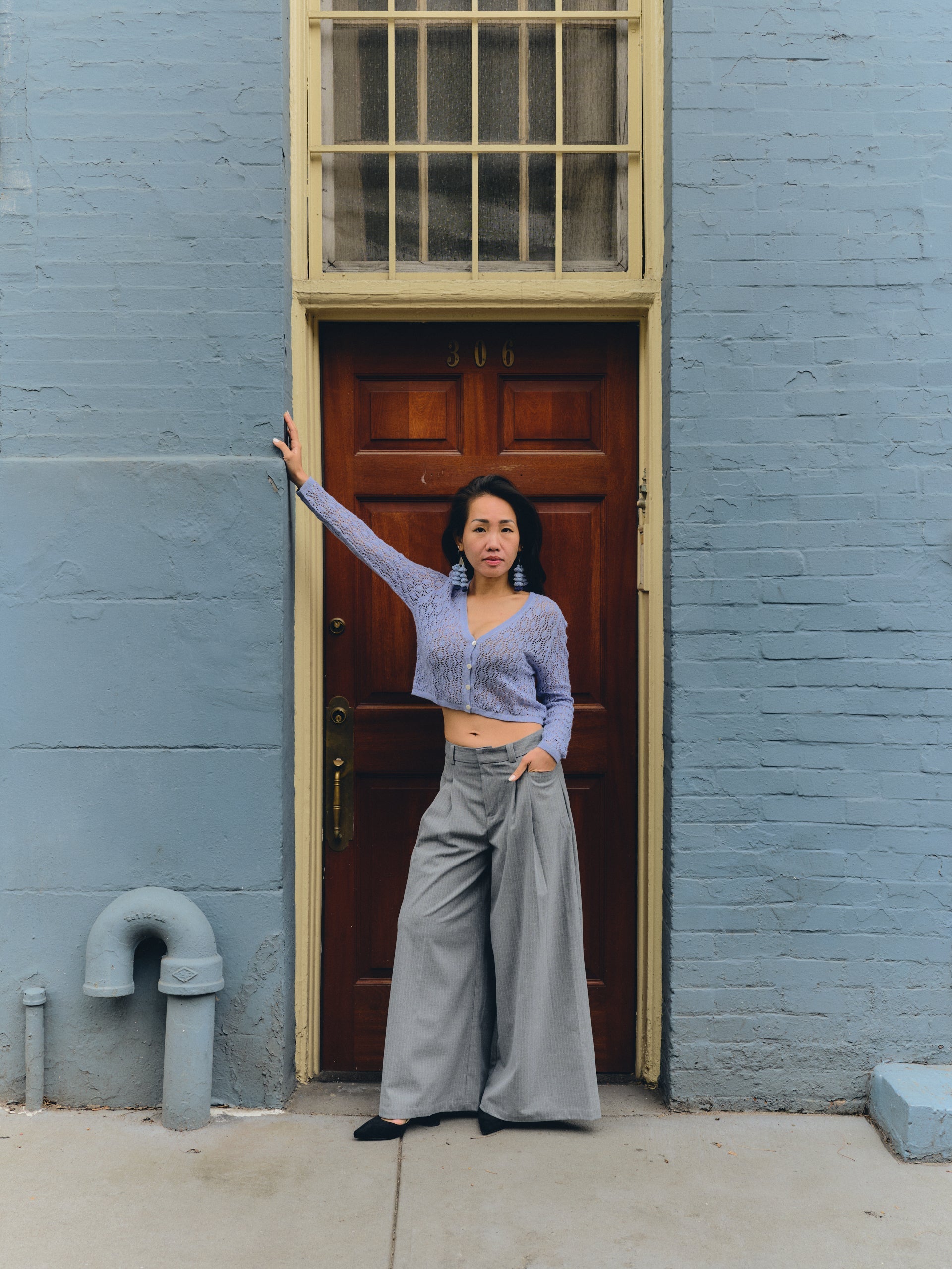 Wara V Alpaca Crop Cardigan