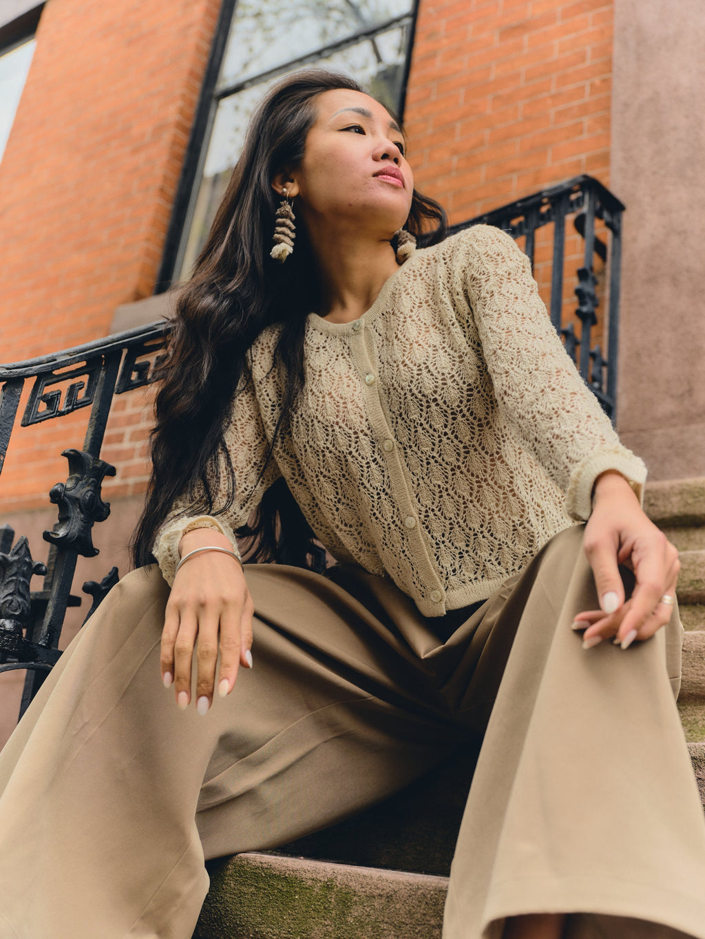 Wara Alpaca Crop Cardigan