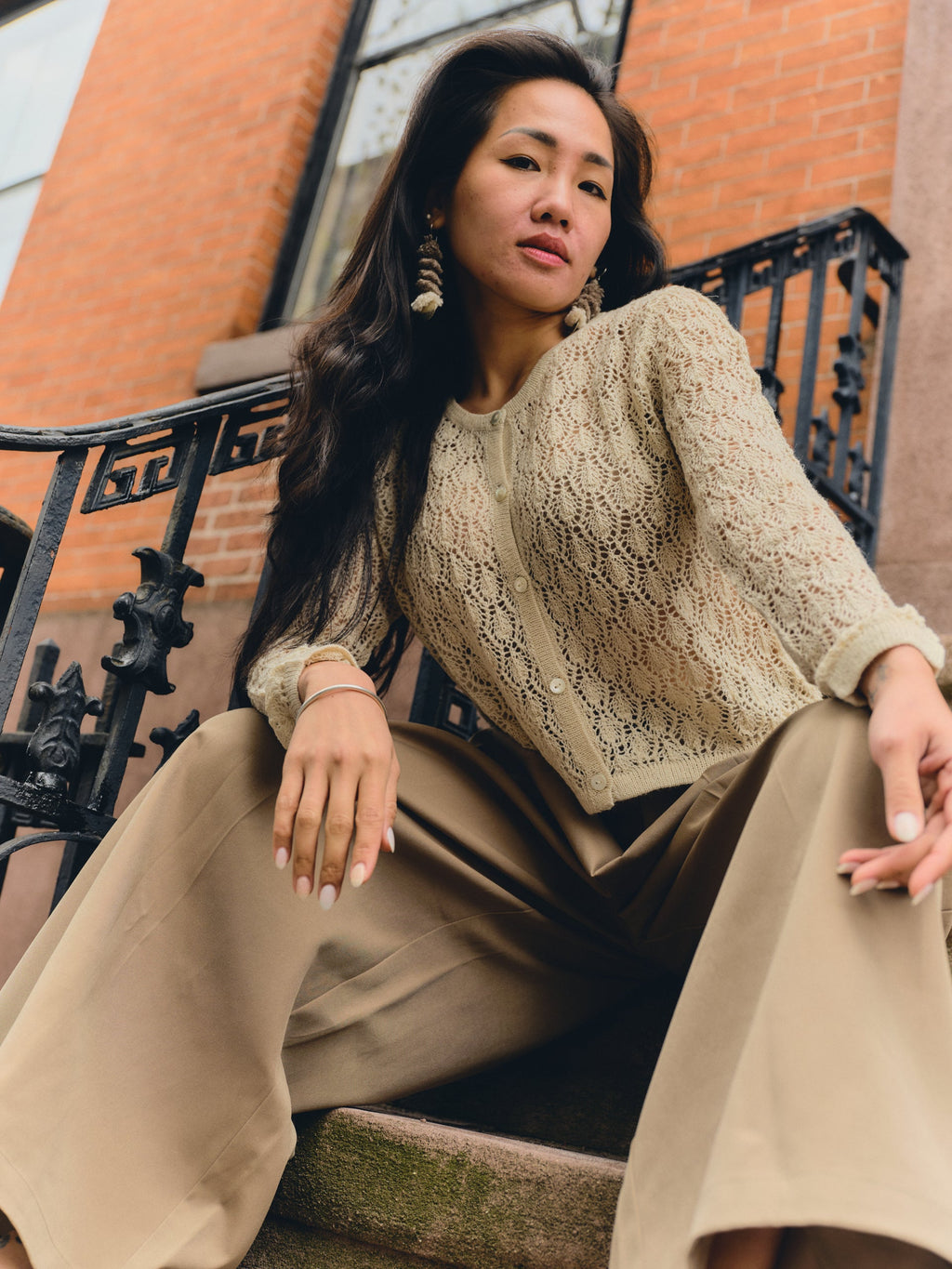 Wara Alpaca Crop Cardigan