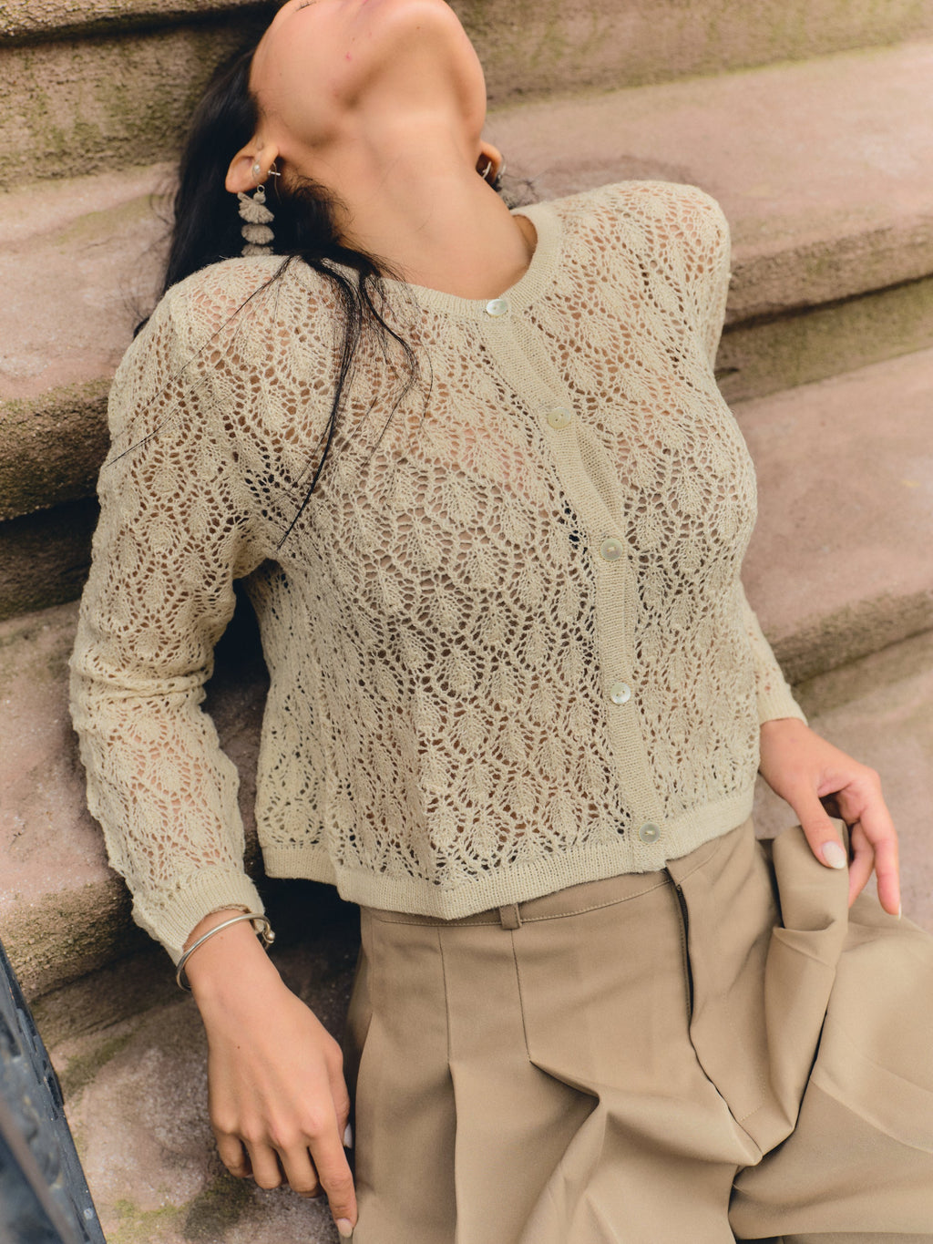 Wara Alpaca Crop Cardigan