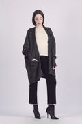 Yaja Alpaca Cardigan — lightweight alpaca cardigan with pockets, timeless layering piece handmade in Bolivia.