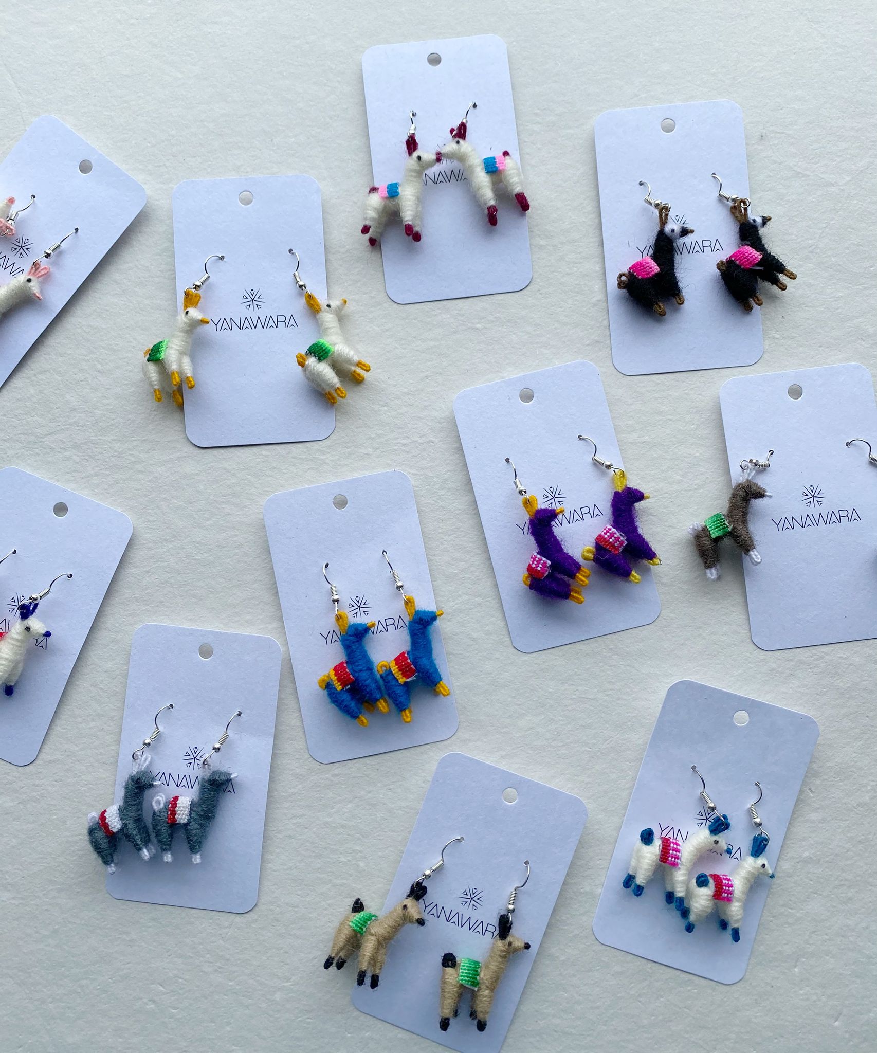alpaca fun earrings